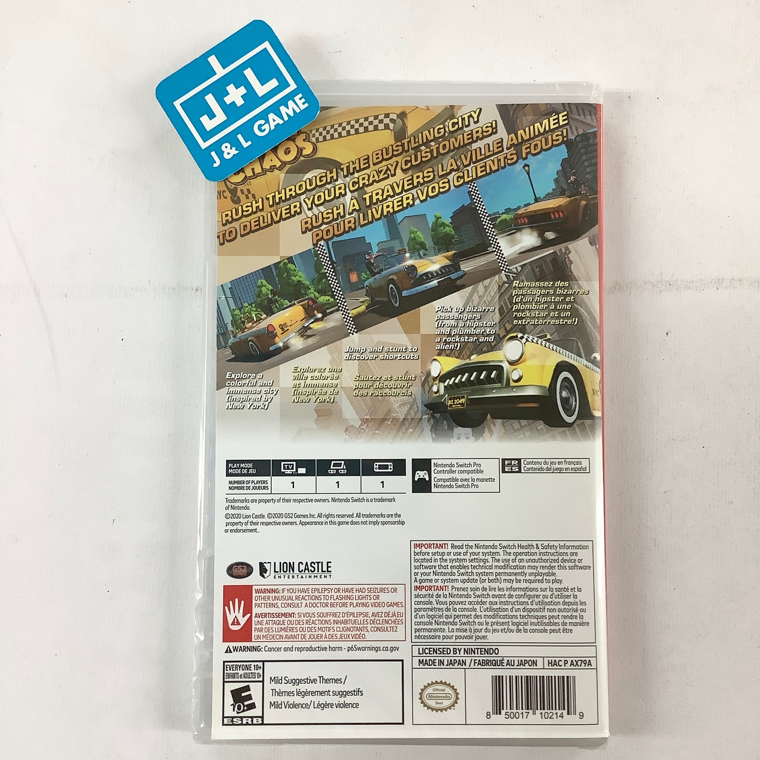 Taxi Chaos - (NSW) Nintendo Switch Video Games GS2 Games   