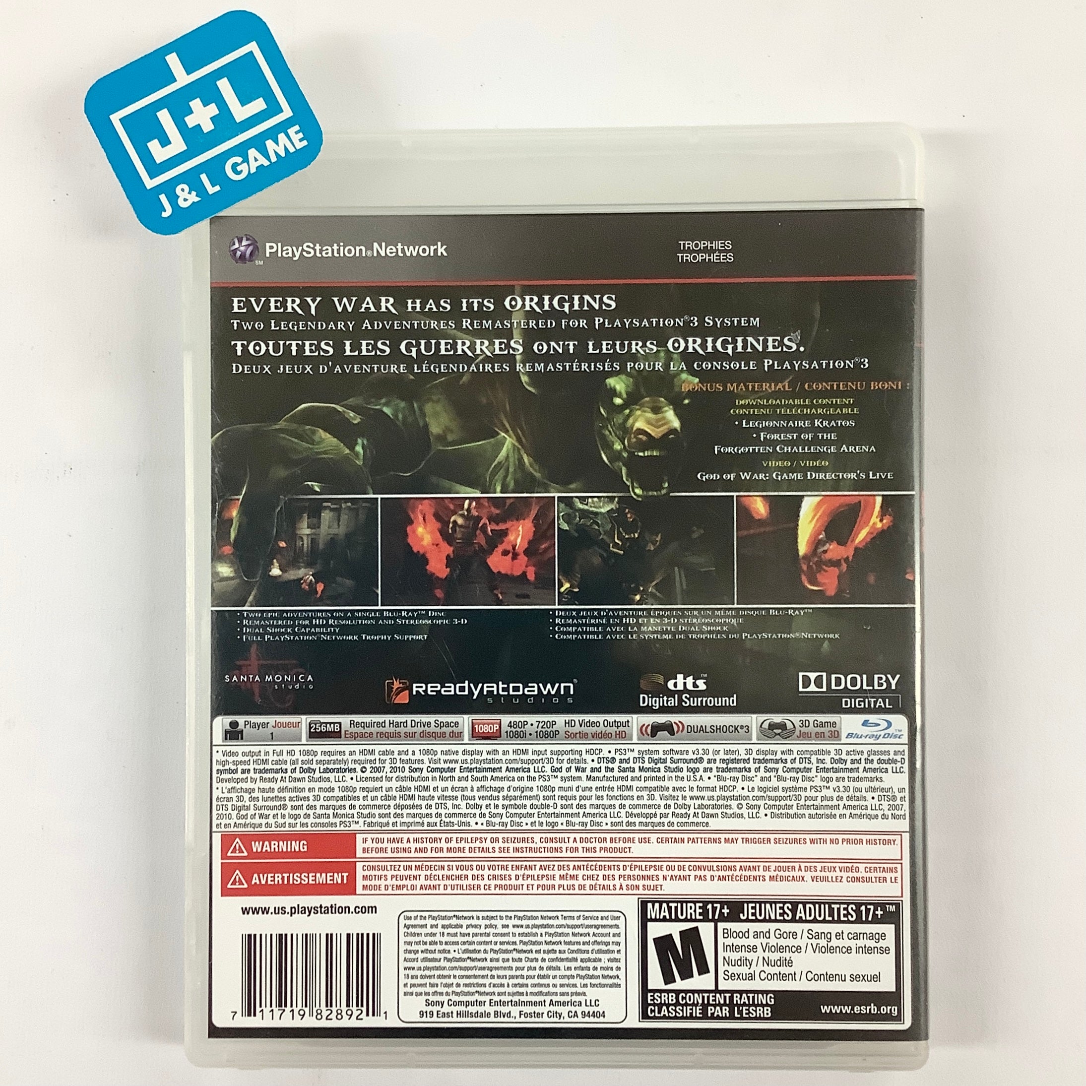 God of War: Origins Collection - (PS3) PlayStation 3 [Pre-Owned] Video Games SCEA   