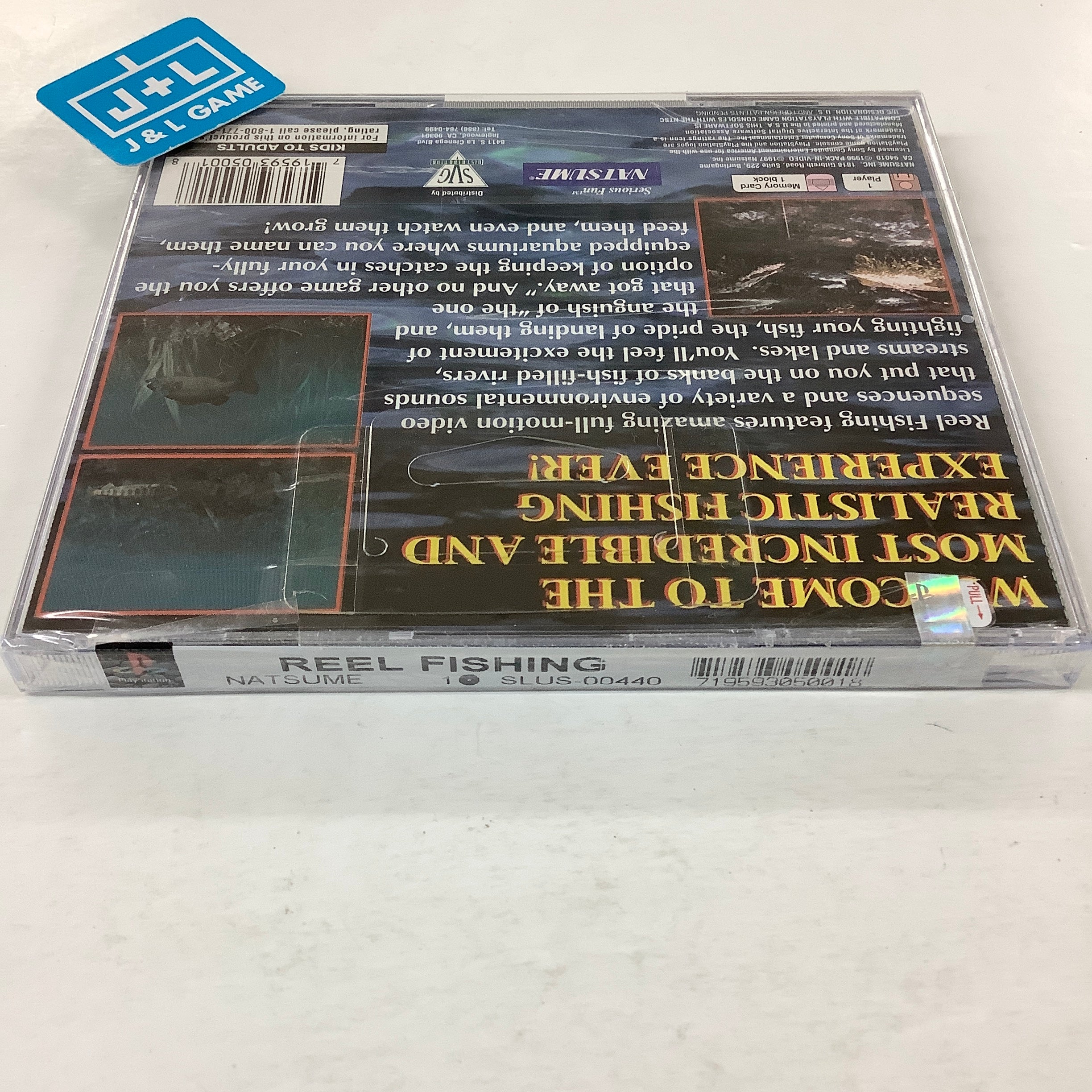 Reel Fishing - (PS1) PlayStation 1 Video Games Natsume   