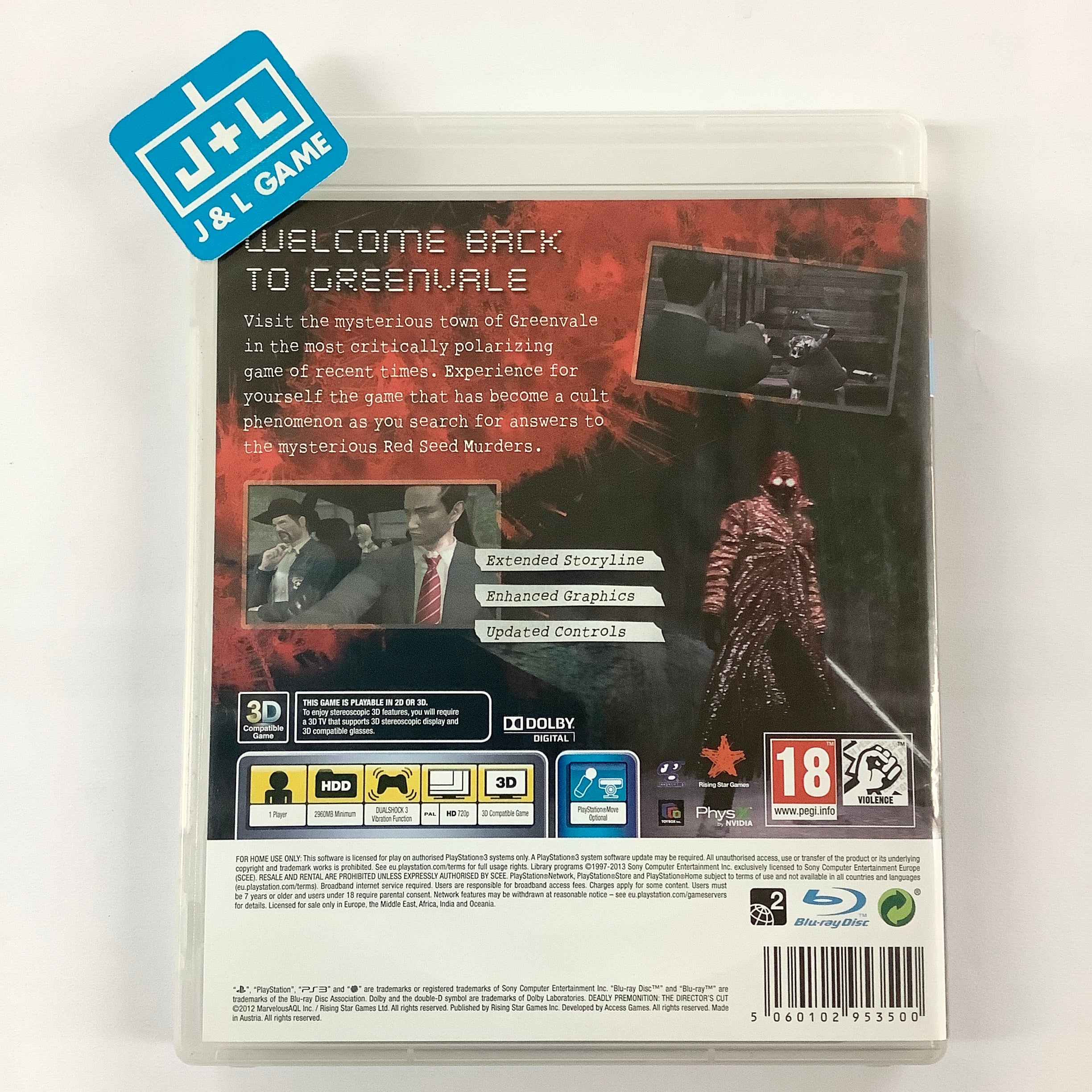 PlayStation 3/プレイステーション 3/プレステ 3/PS 3 マイクロソフト Deadly premonition:the director's cut レッドシーズプロファイル 北米 ソフト Deadly Premonition: The Director's Cut - (PS3) PlayStation 3 [Pre