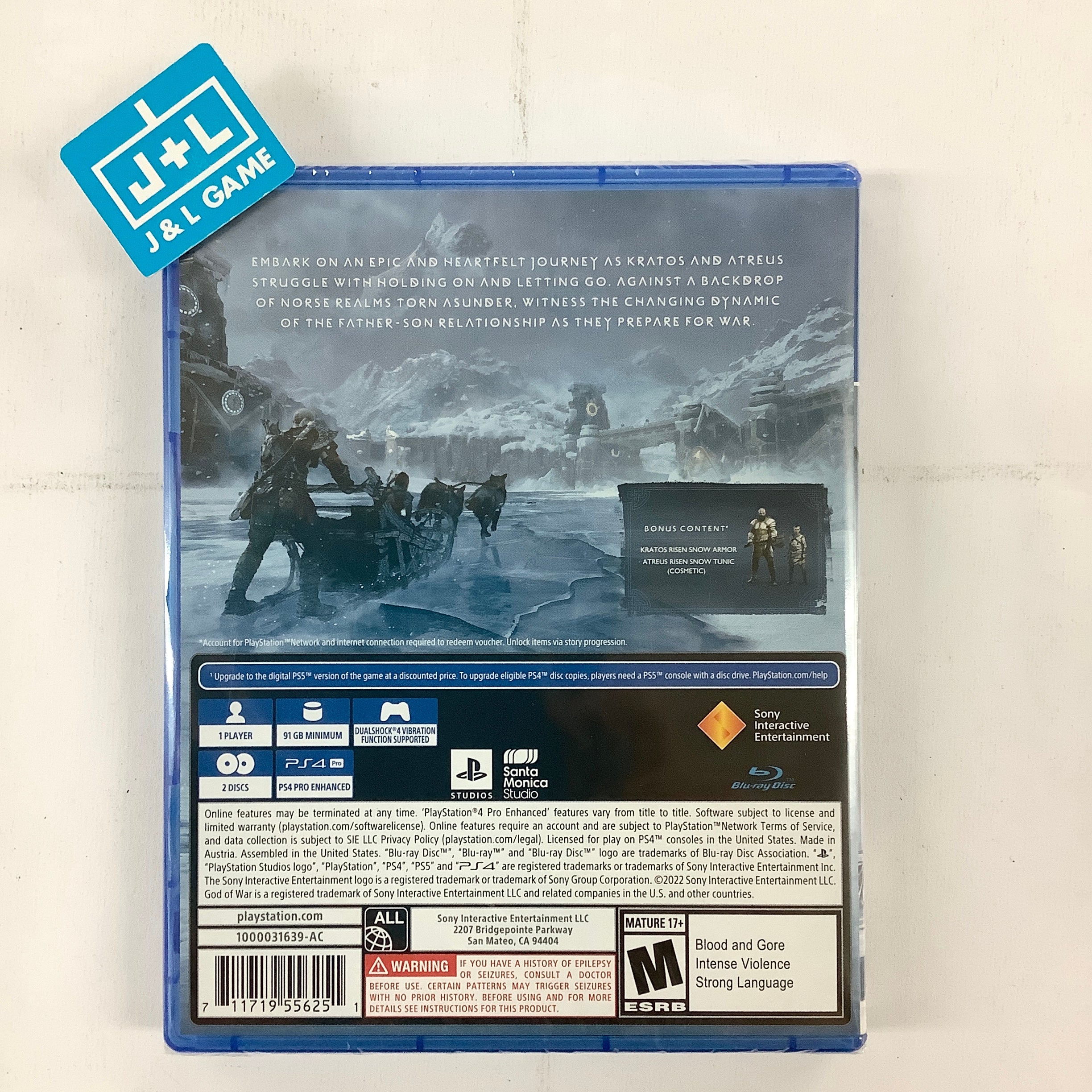 God of War Ragnarök (Launch Edition) - (PS4) PlayStation 4 Video Games PlayStation   