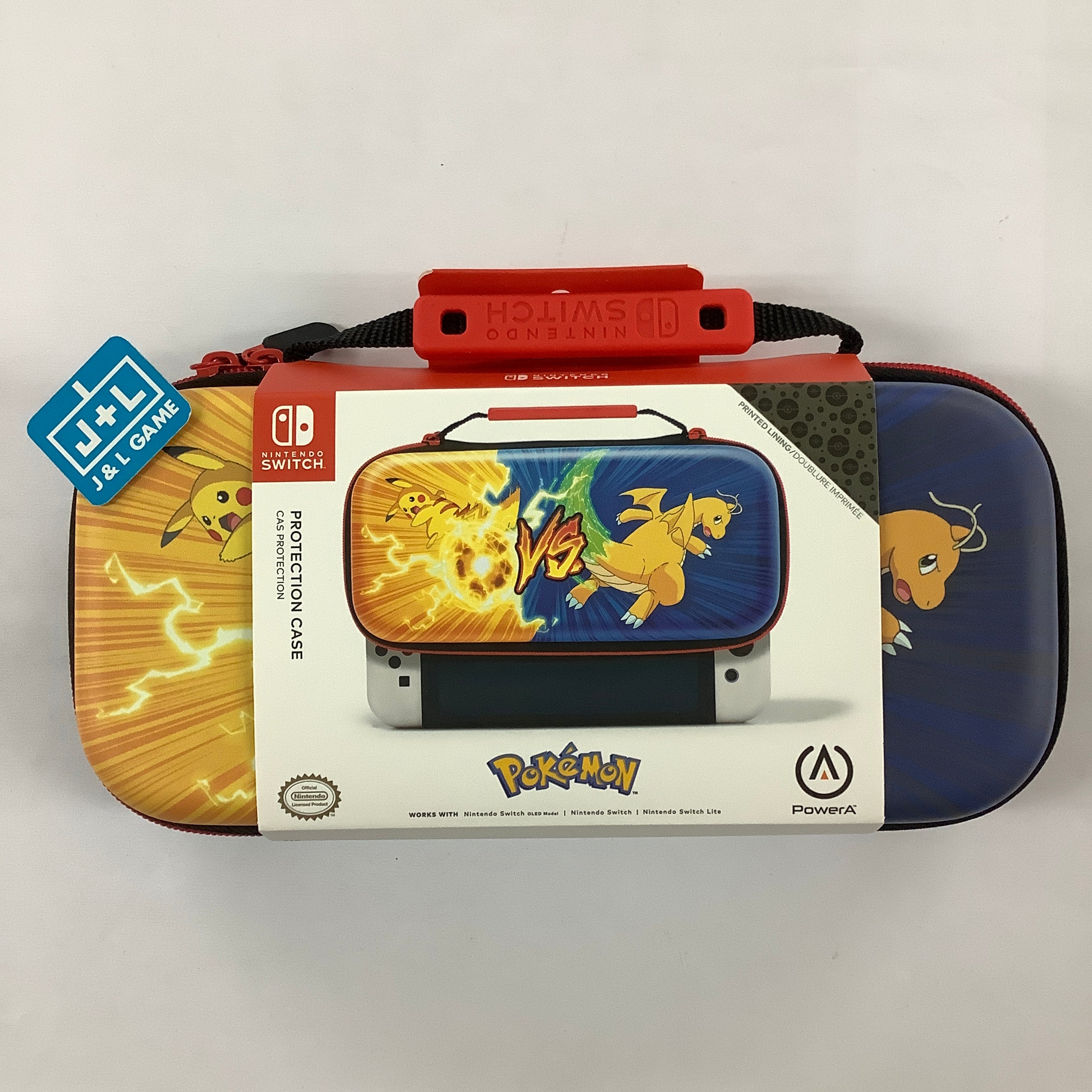 PowerA Protection Case (Pikachu vs. Dragonite) - (NSW) Nintendo Switch Accessories PowerA   