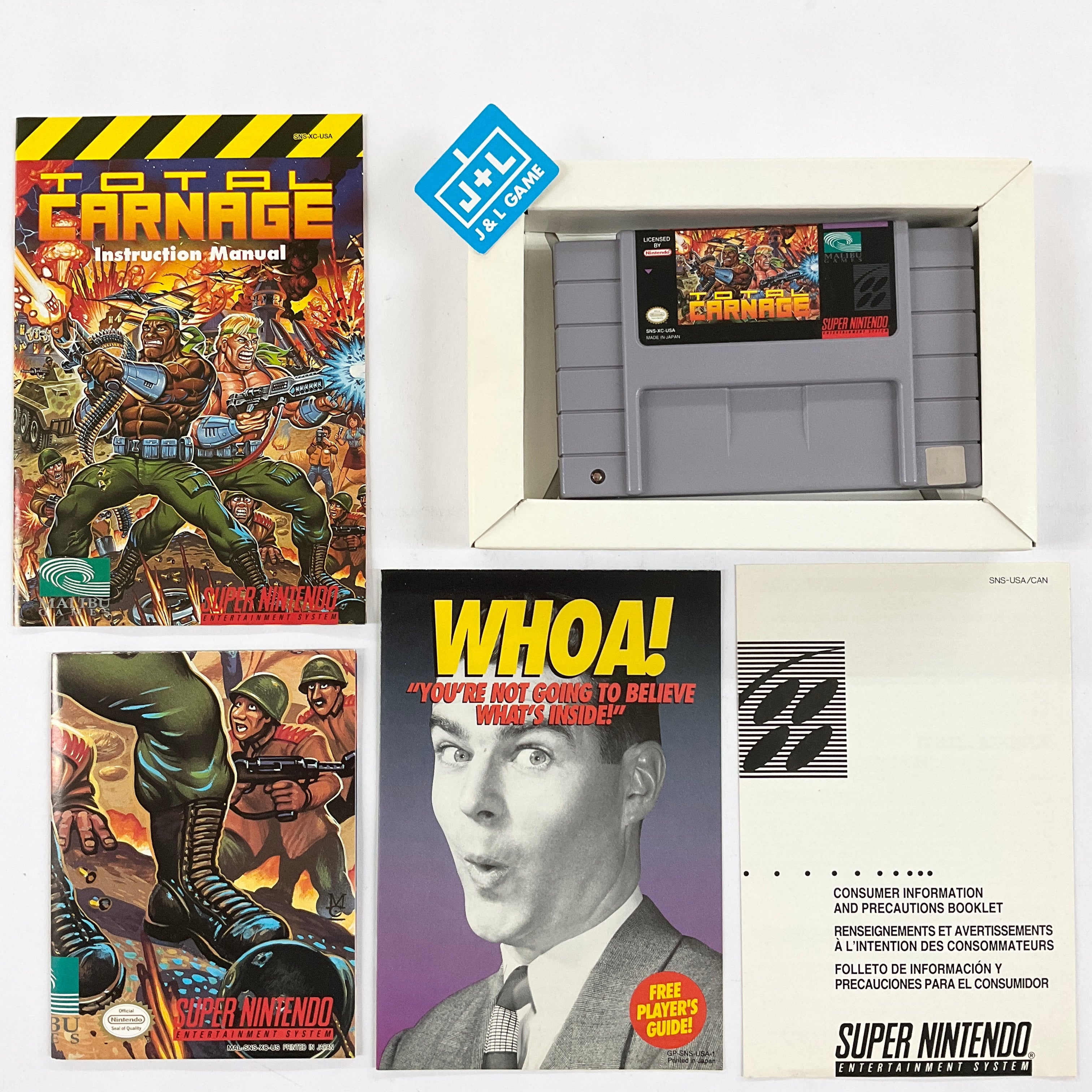 Total Carnage - (SNES) Super Nintendo [Pre-Owned] Video Games Malibu   