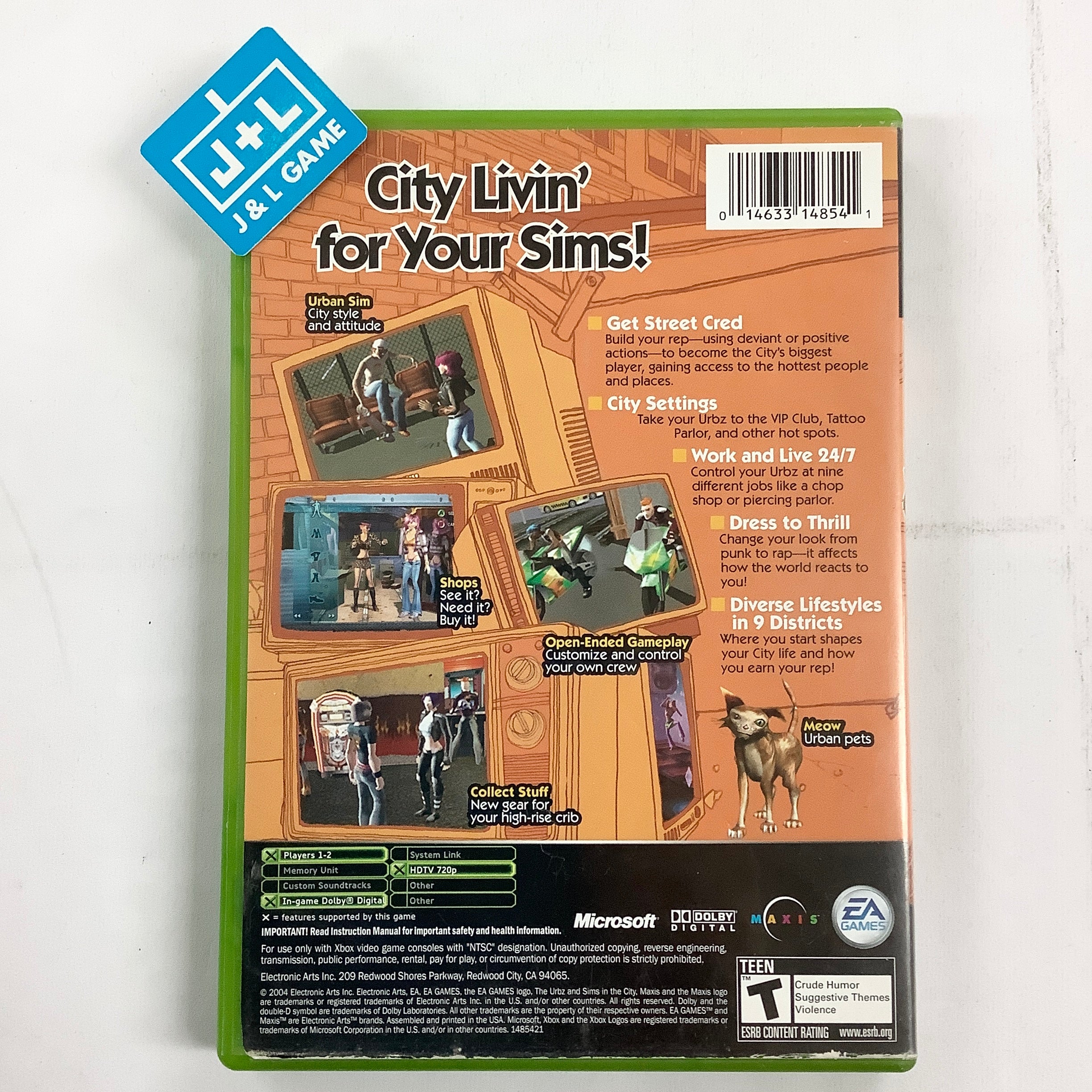 The Urbz: Sims in the City - (XB) Xbox [Pre-Owned] Video Games EA Games   