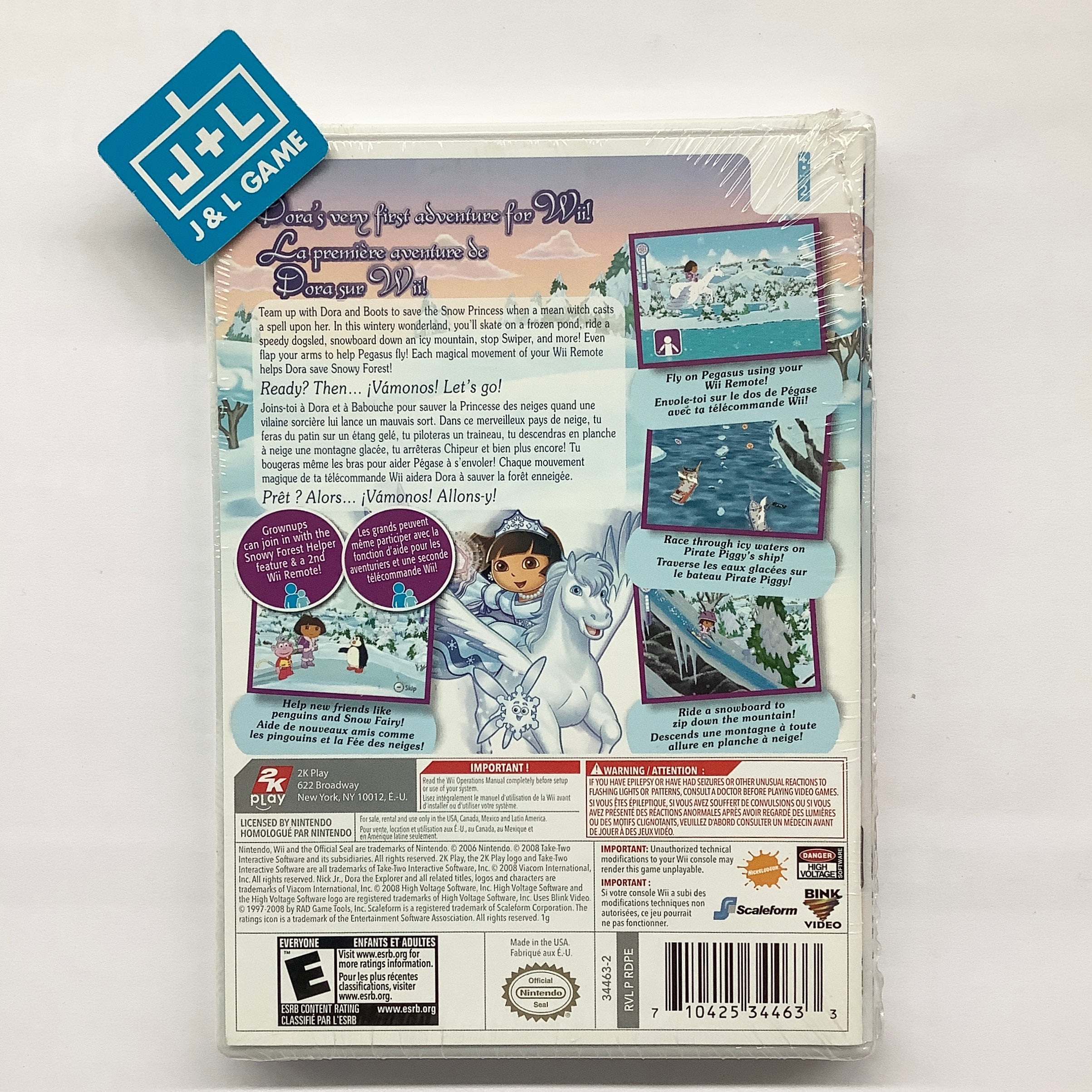 Nickelodeon Dora the Explorer: Dora Saves the Snow Princess - Nintendo Wii Video Games Take-Two Interactive   