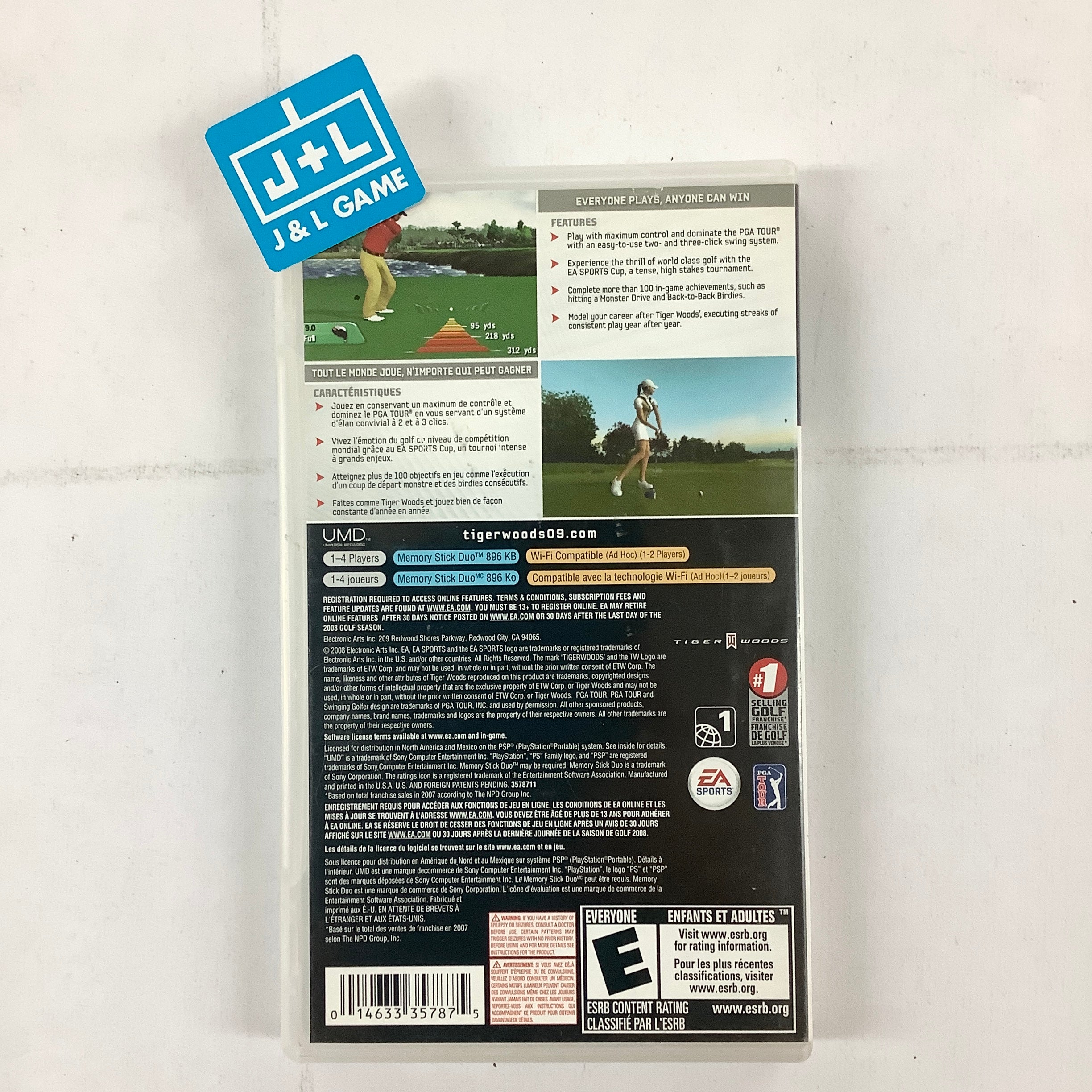 Tiger Woods PGA Tour 09 - Sony PSP [Pre-Owned] Video Games Electronic Arts   