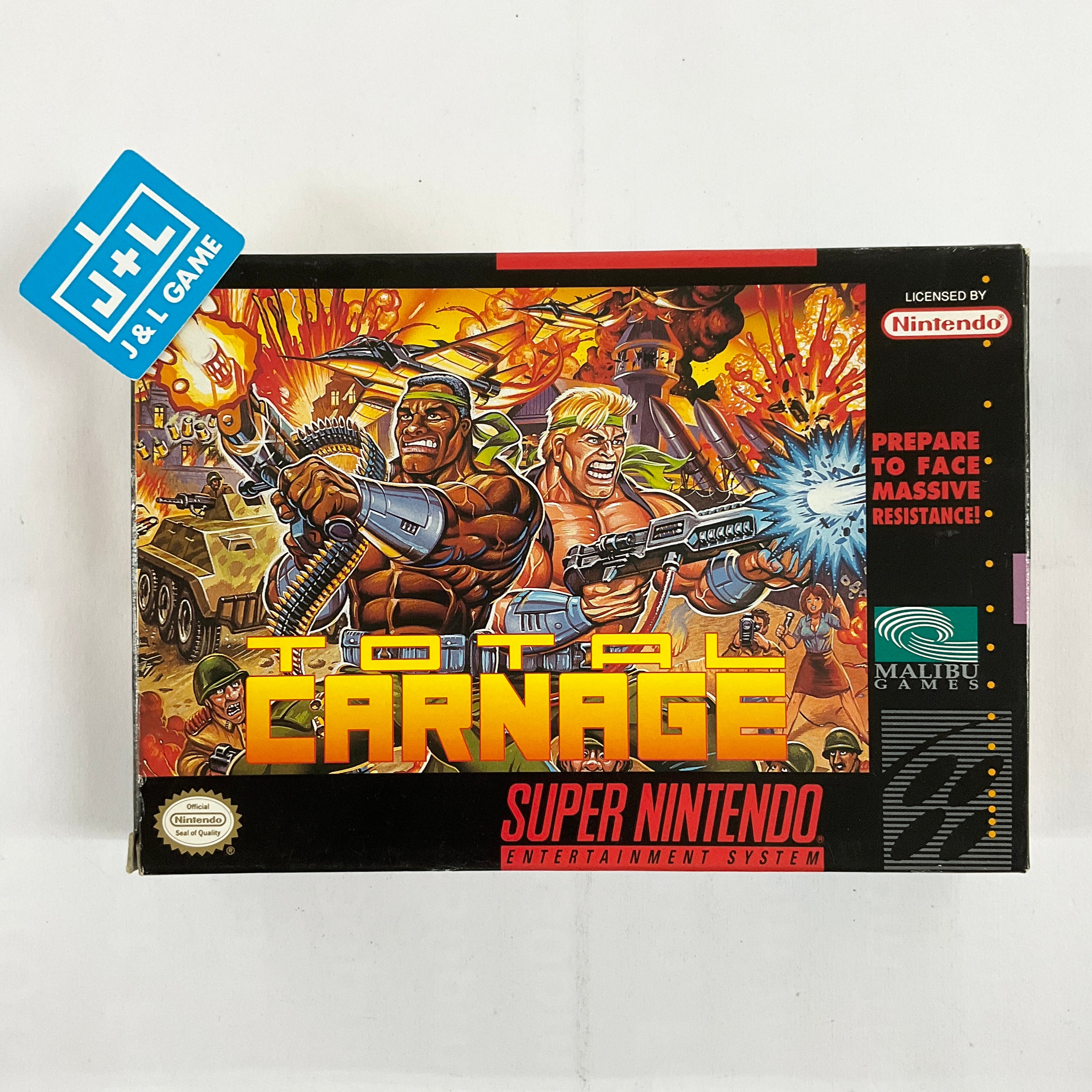 Total Carnage - (SNES) Super Nintendo [Pre-Owned] Video Games Malibu   