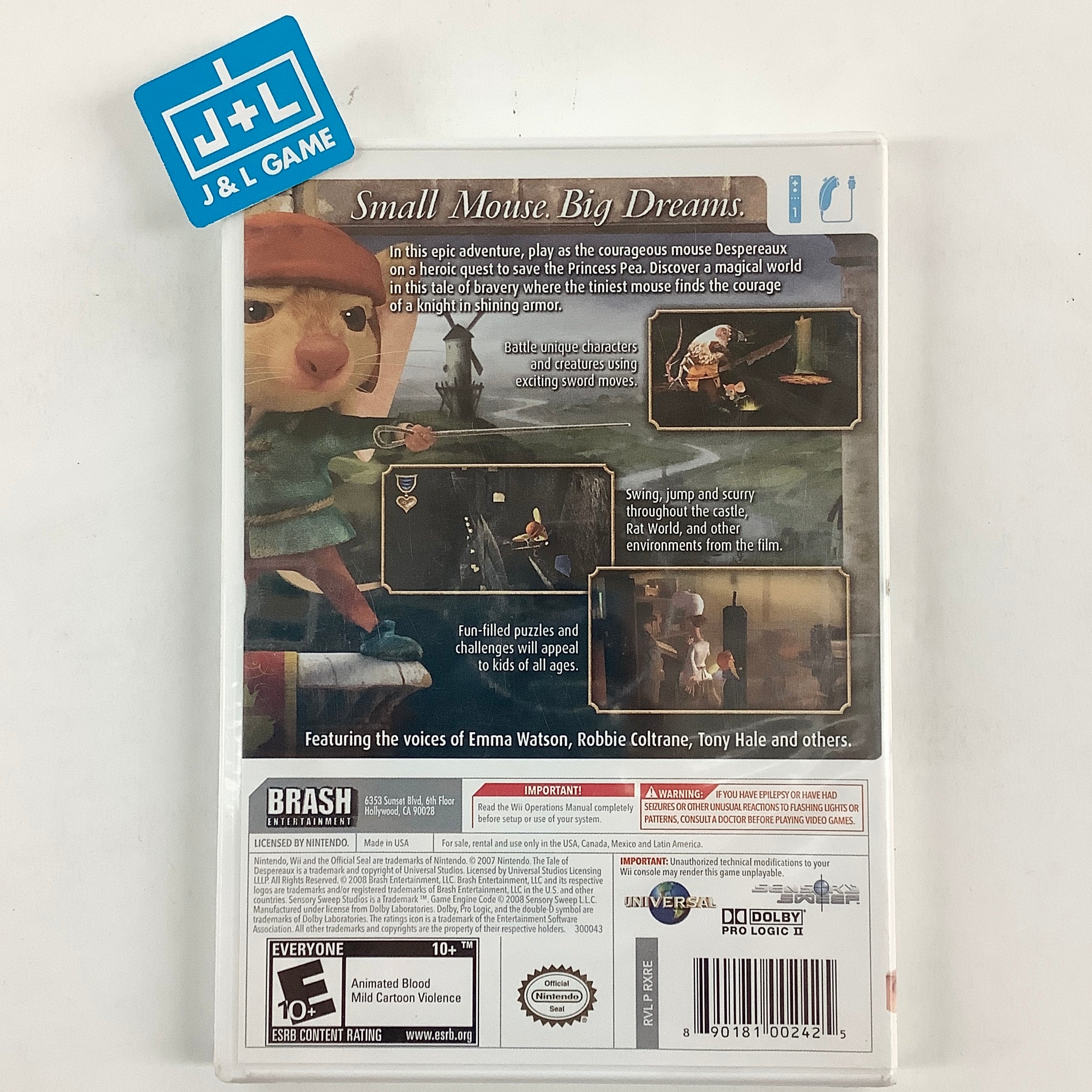 The Tale of Despereaux - Nintendo Wii Video Games Brash Entertainment   