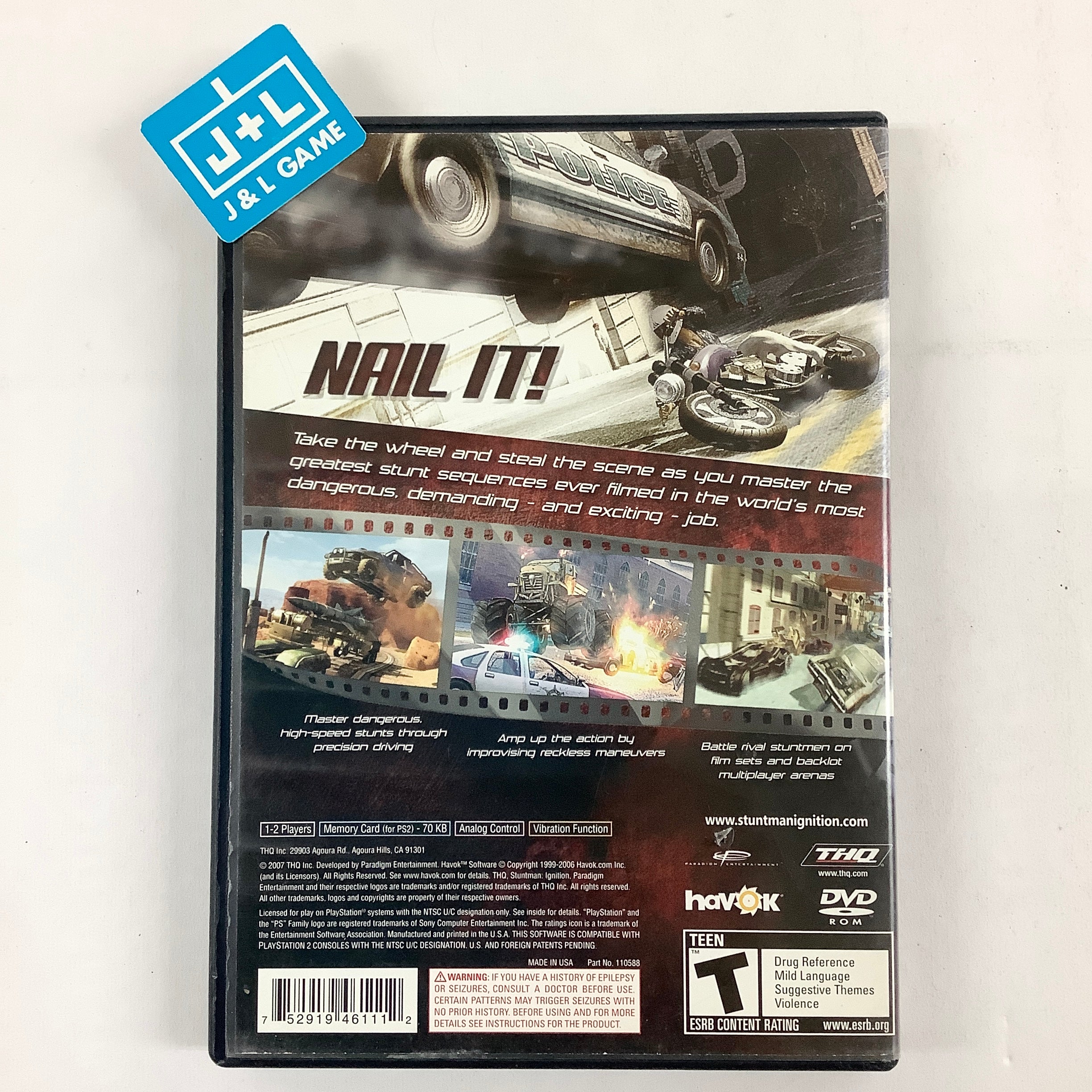 Stuntman Ignition - (PS2) PlayStation 2 [Pre-Owned] | J&L Game