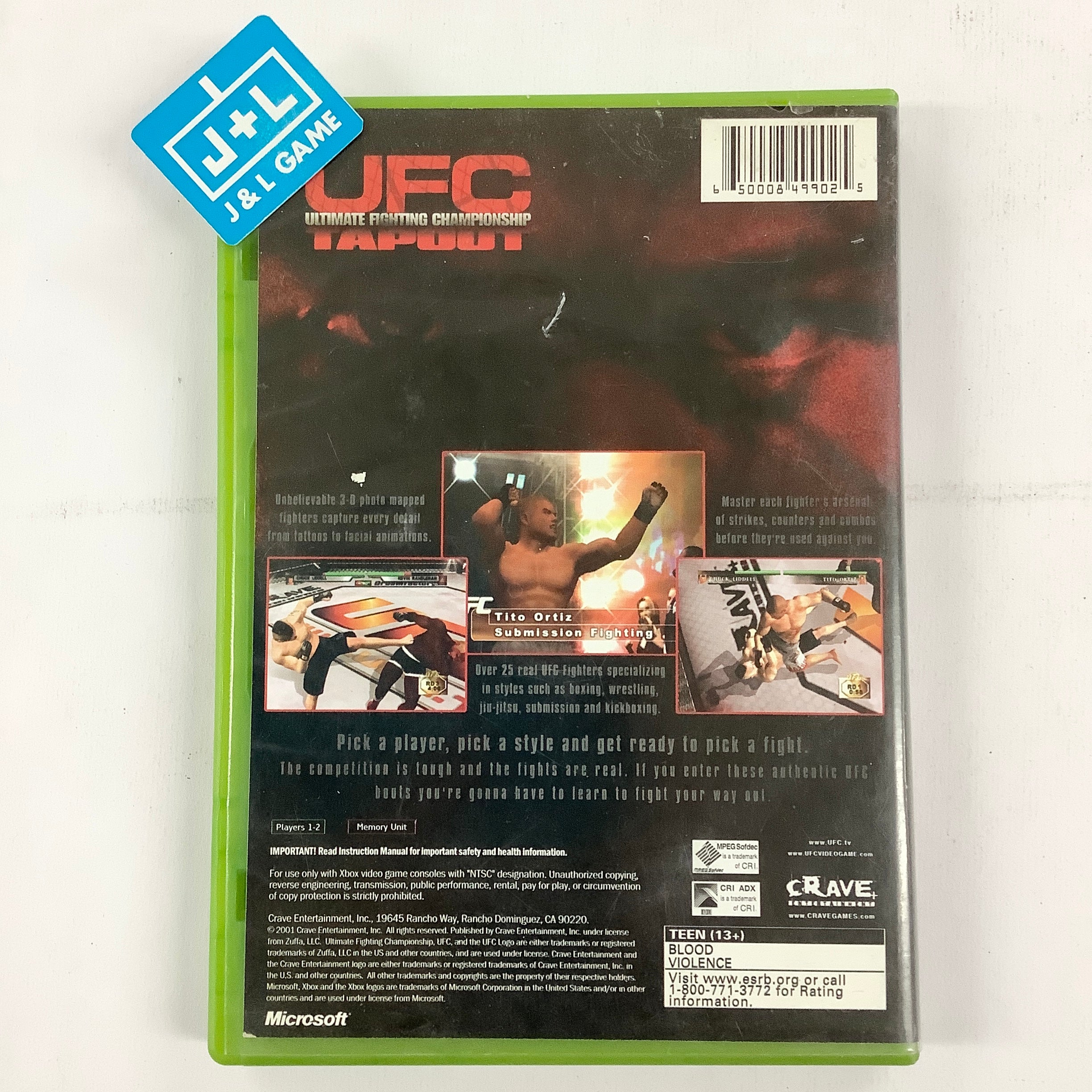 Ultimate Fighting Championship: Tapout - (XB) Xbox [Pre-Owned] Video Games Crave   