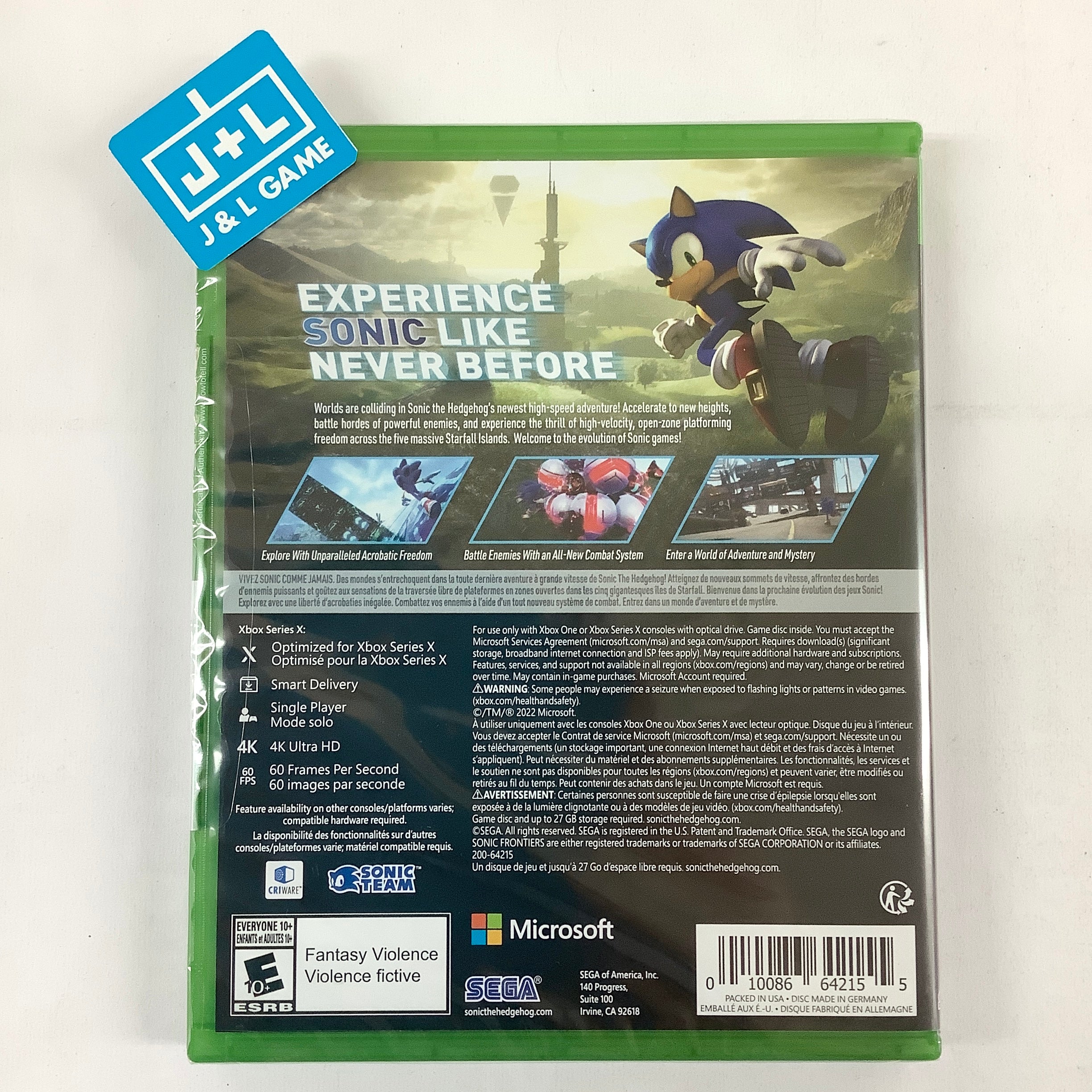Sonic Frontiers - (XSX) Xbox Series X Video Games SEGA   