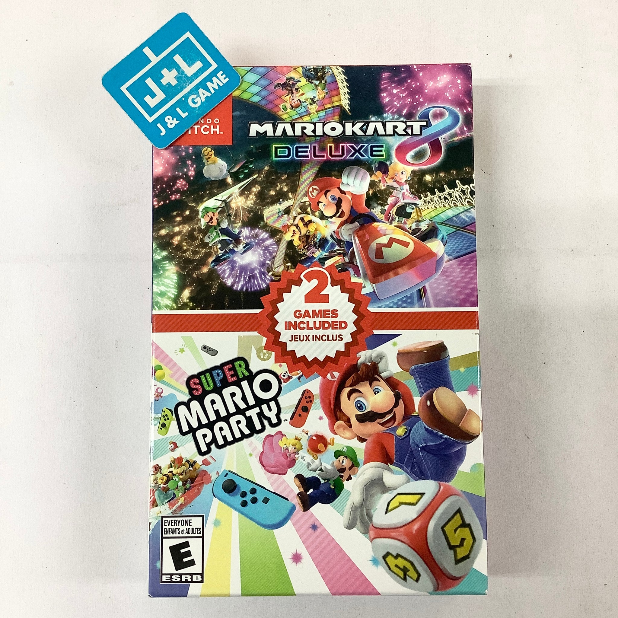 Mario Kart 8 Deluxe / Super Mario Party Double Pack - (NSW) Nintendo Switch Video Games Nintendo   