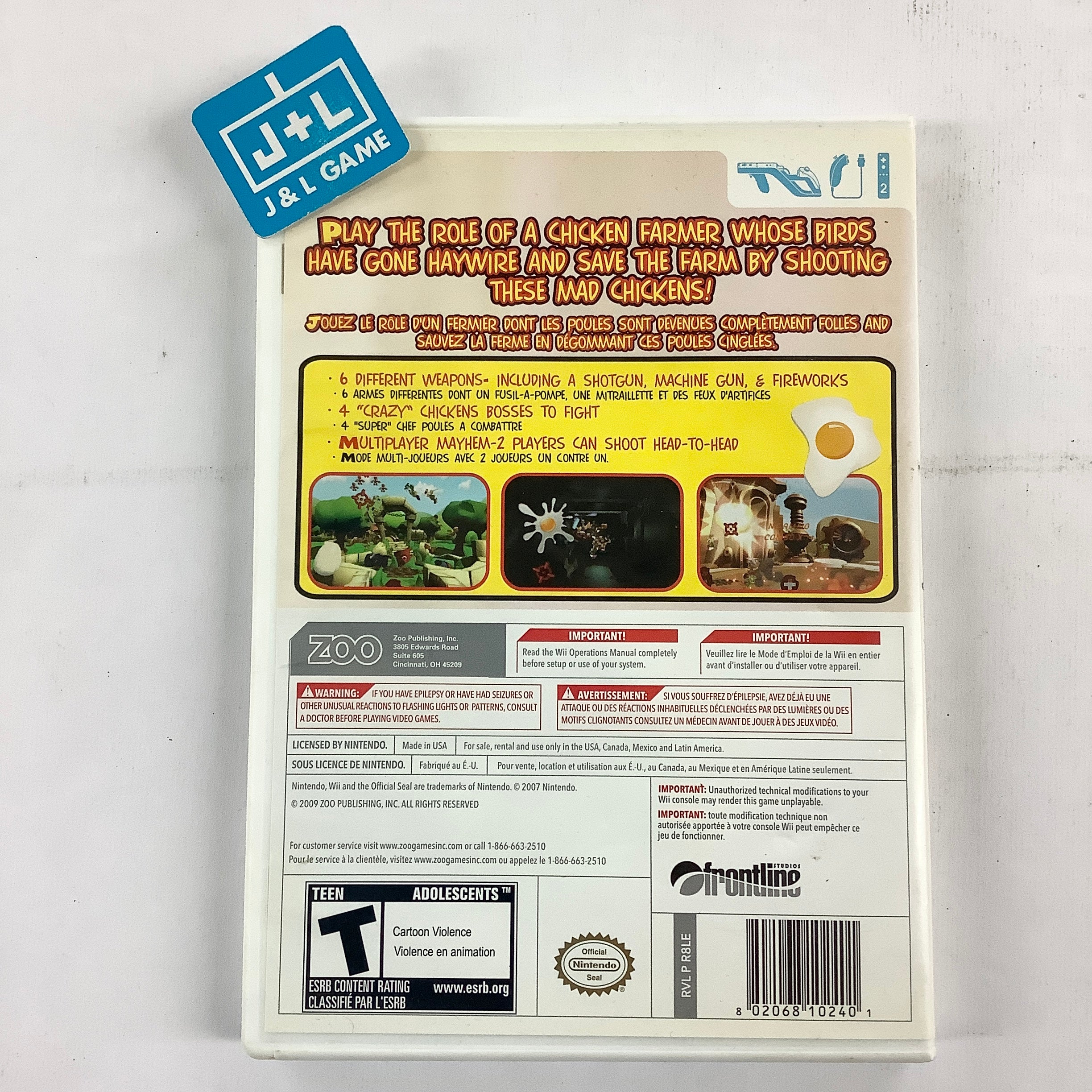 Chicken Blaster - Nintendo Wii [Pre-Owned] | J&L Game