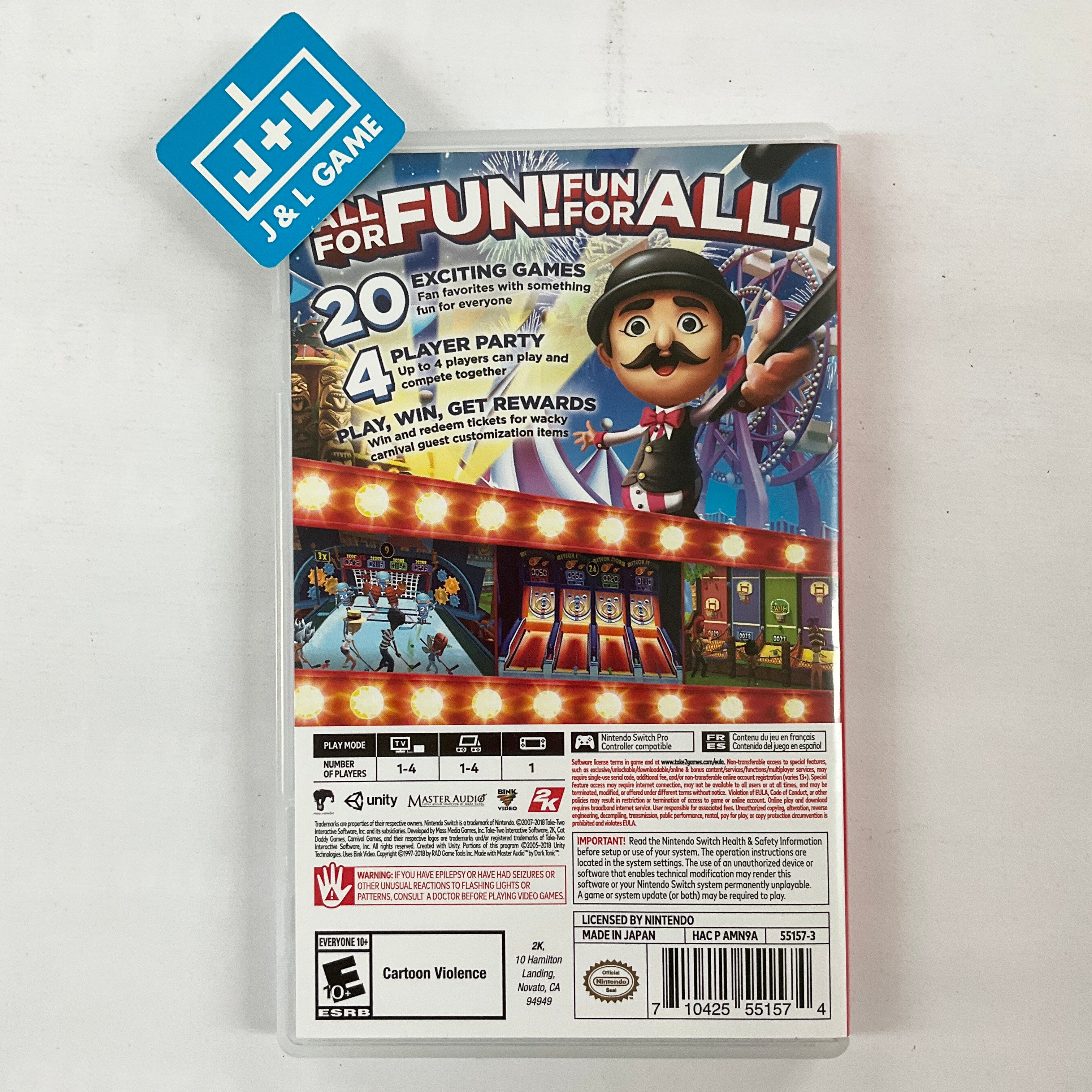 Carnival Games - (NSW) Nintendo Switch [Pre-Owned] Video Games 2K Games   