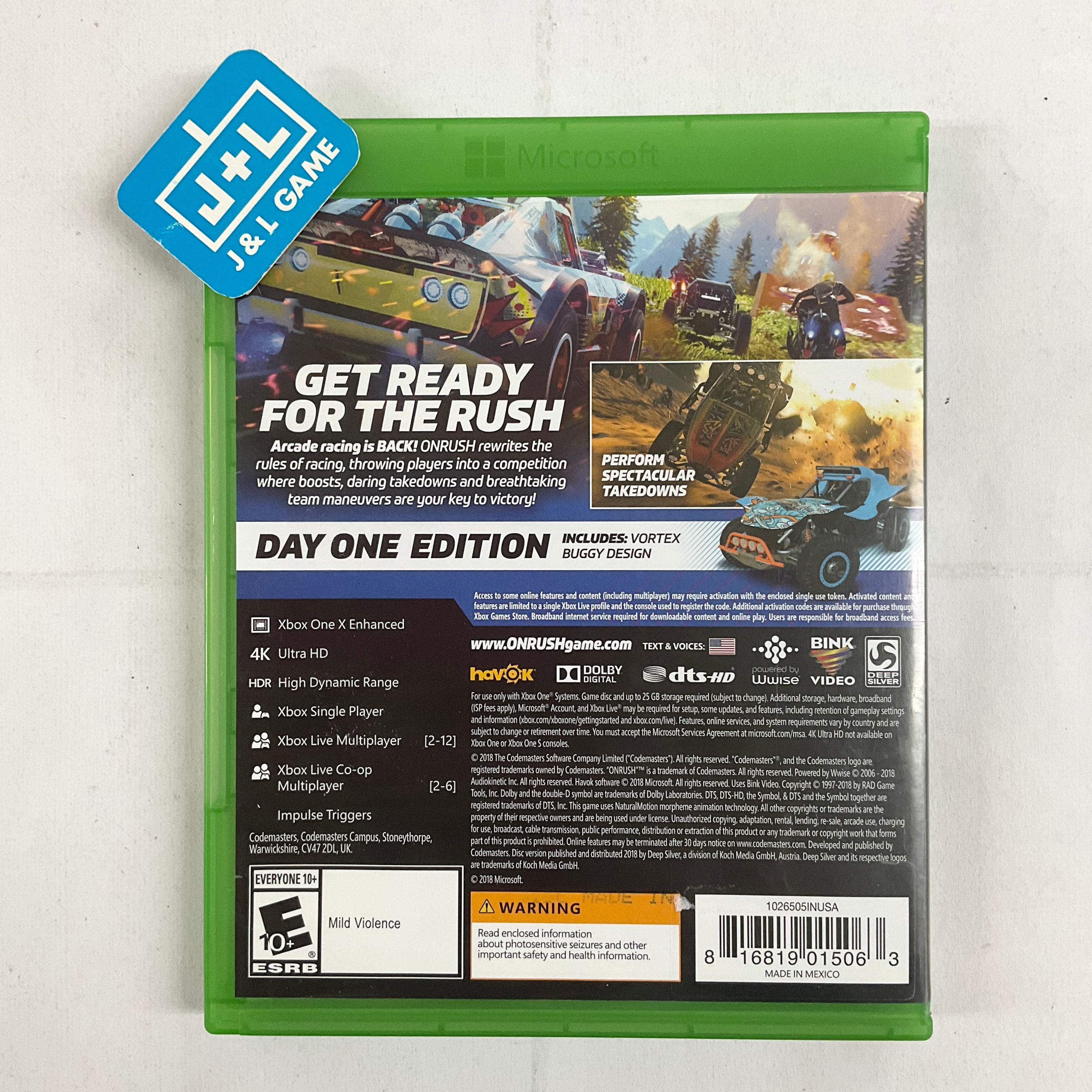 ONRUSH - (XB1) Xbox One [Pre-Owned] Video Games Deep Silver   