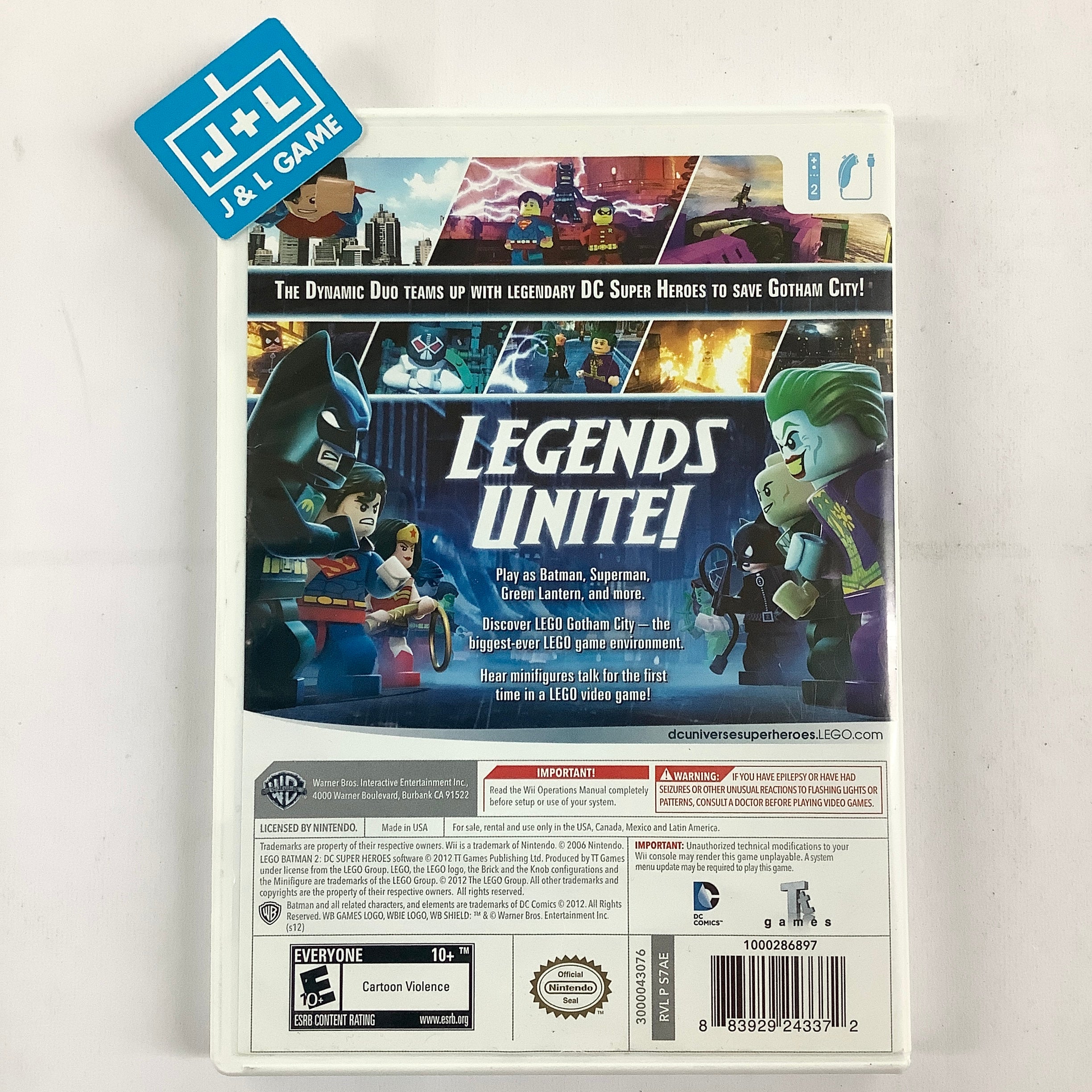LEGO Batman 2: DC Super Heroes - Nintendo Wii [Pre-Owned] Video Games Warner Bros. Interactive Entertainment   