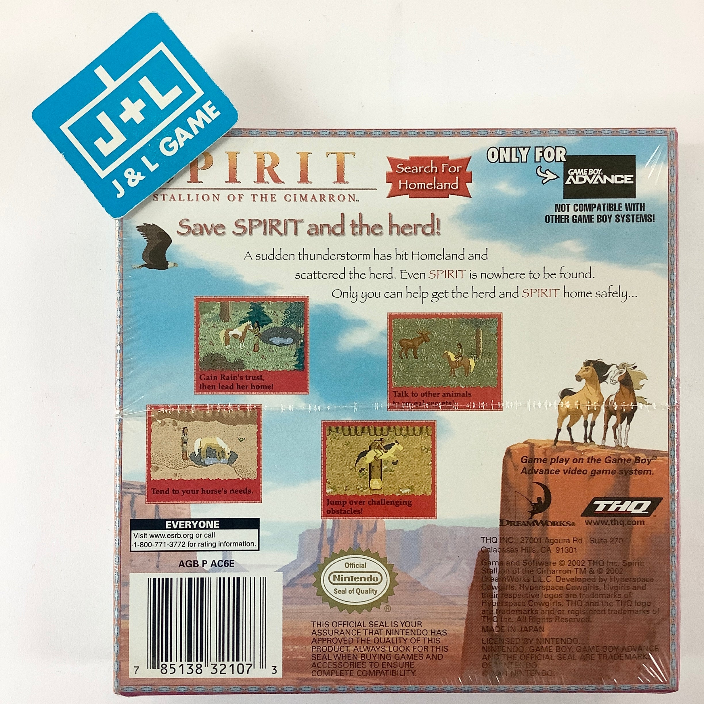 Spirit: Stallion of the Cimarron - (GBA) Game Boy Advance Video Games THQ   