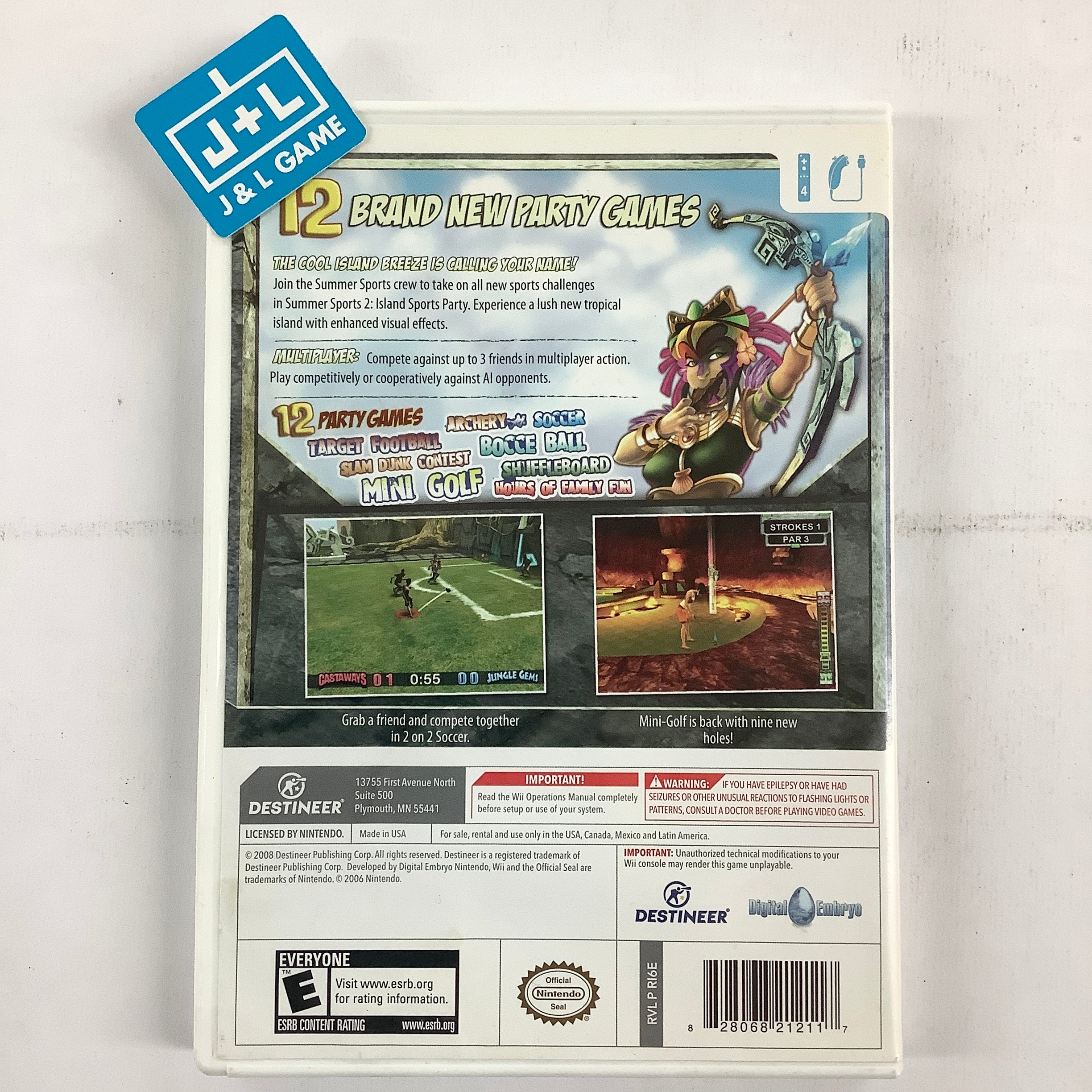 Island Sports Party: Summer Sports 2 - Nintendo Wii [Pre-Owned] Video Games Destineer   