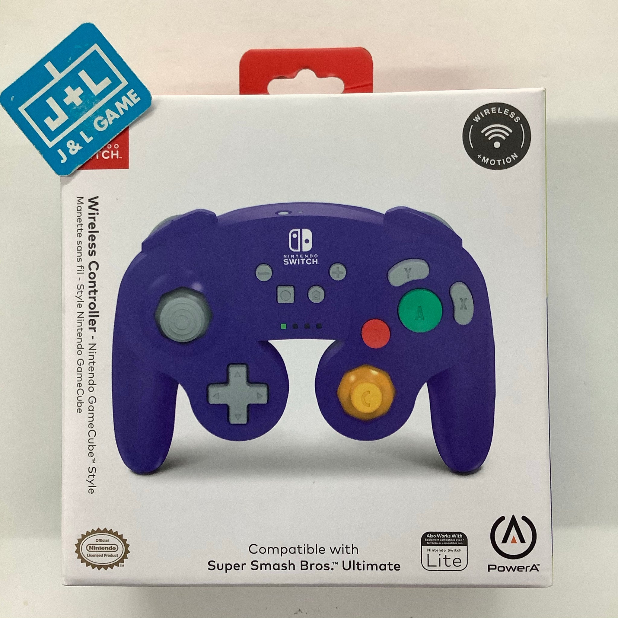millimeter Hollow bagværk PowerA Nintendo Switch Wireless Controller (GameCube Style Purple) - ( –  J&L Video Games New York City