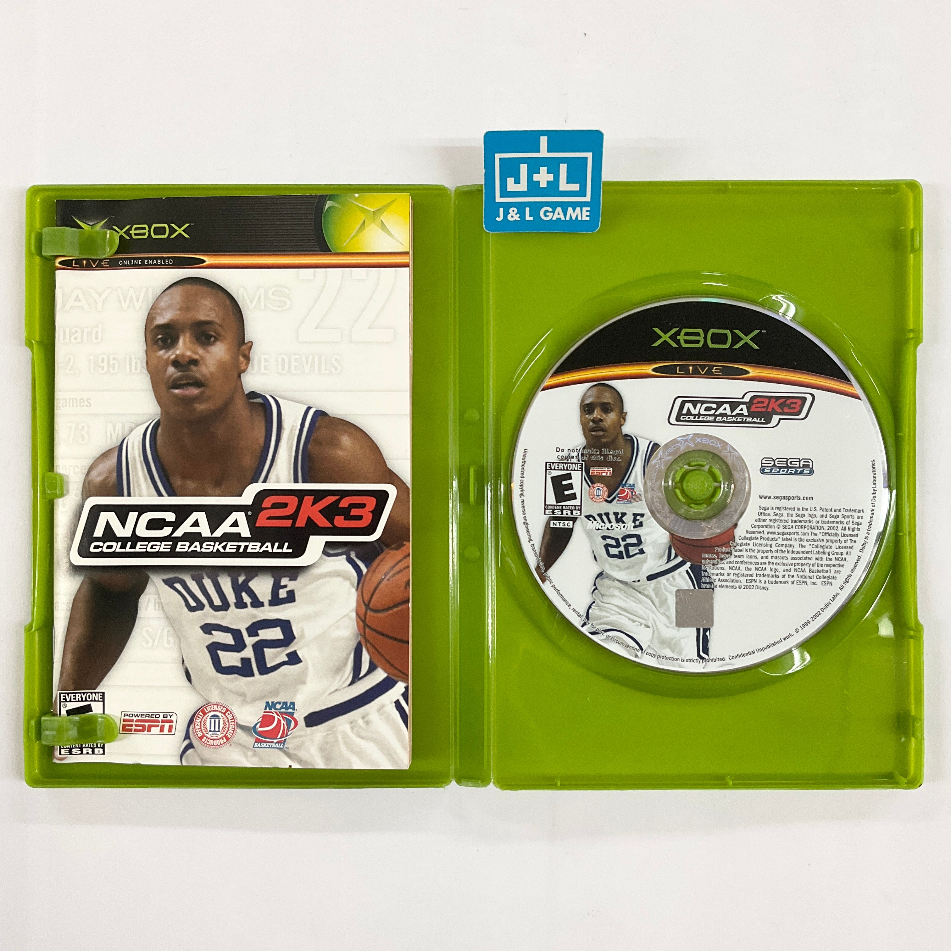 NCAA College Basketball 2K3 - (XB) Xbox [Pre-Owned] Video Games Sega   