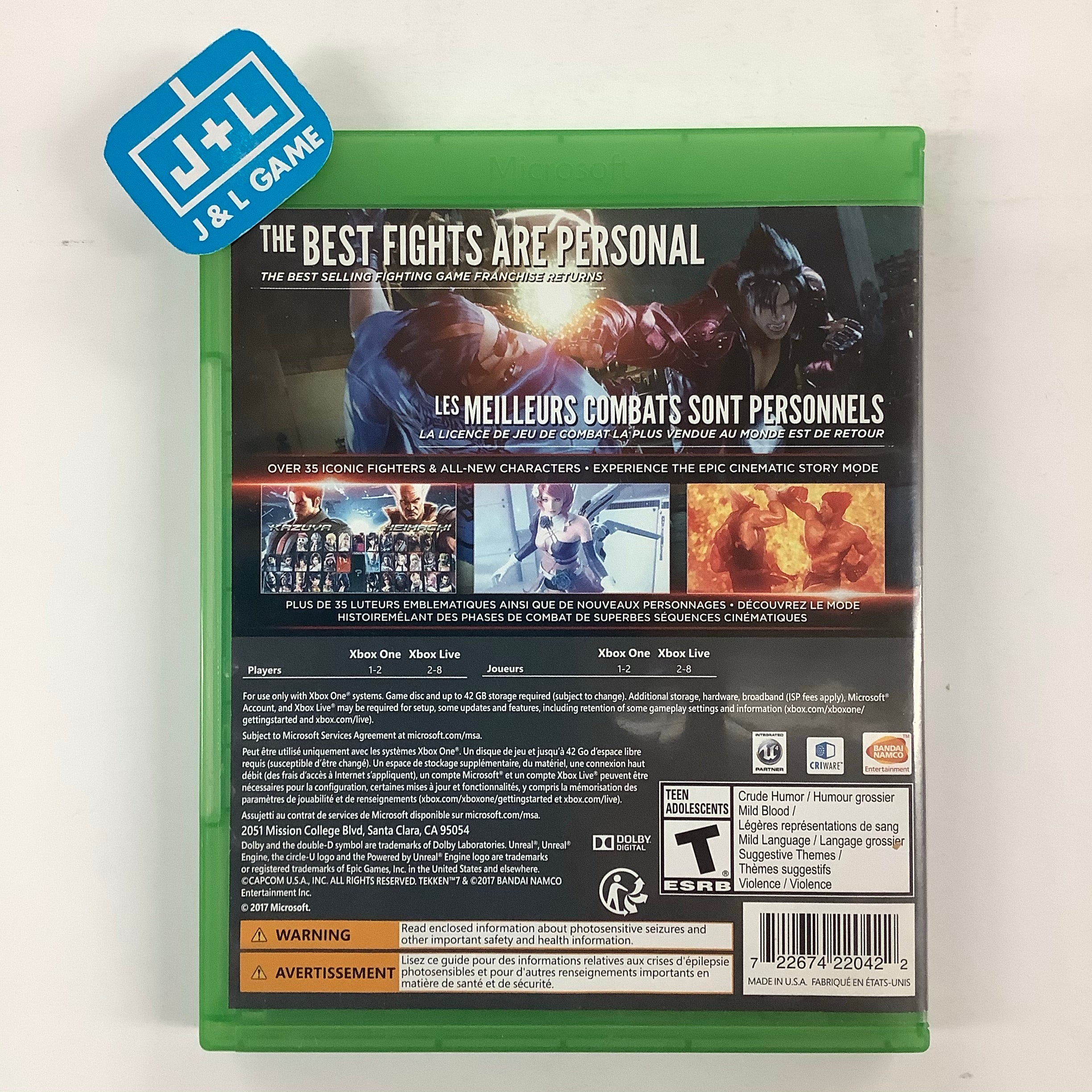 Tekken 7 - (XB1) Xbox One [Pre-Owned] Video Games Namco   