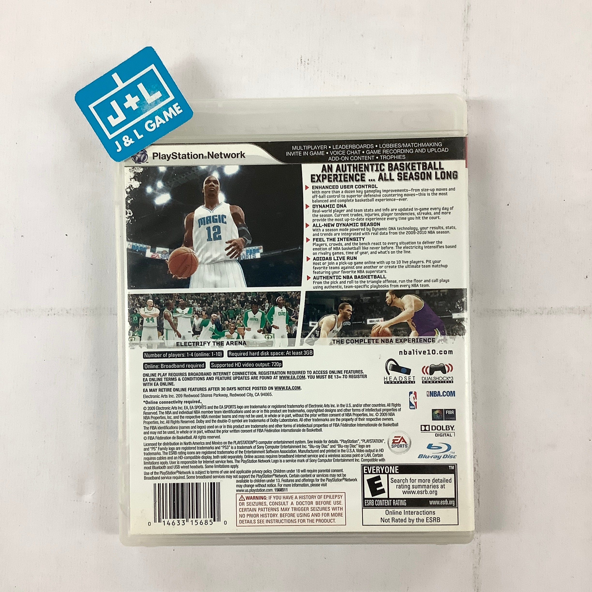 新品未開封　NBA ライブ 10 PS3 日本語版 NBA Live 10 - (PS3) PlayStation 3 [Pre-Owned] | J&L Game