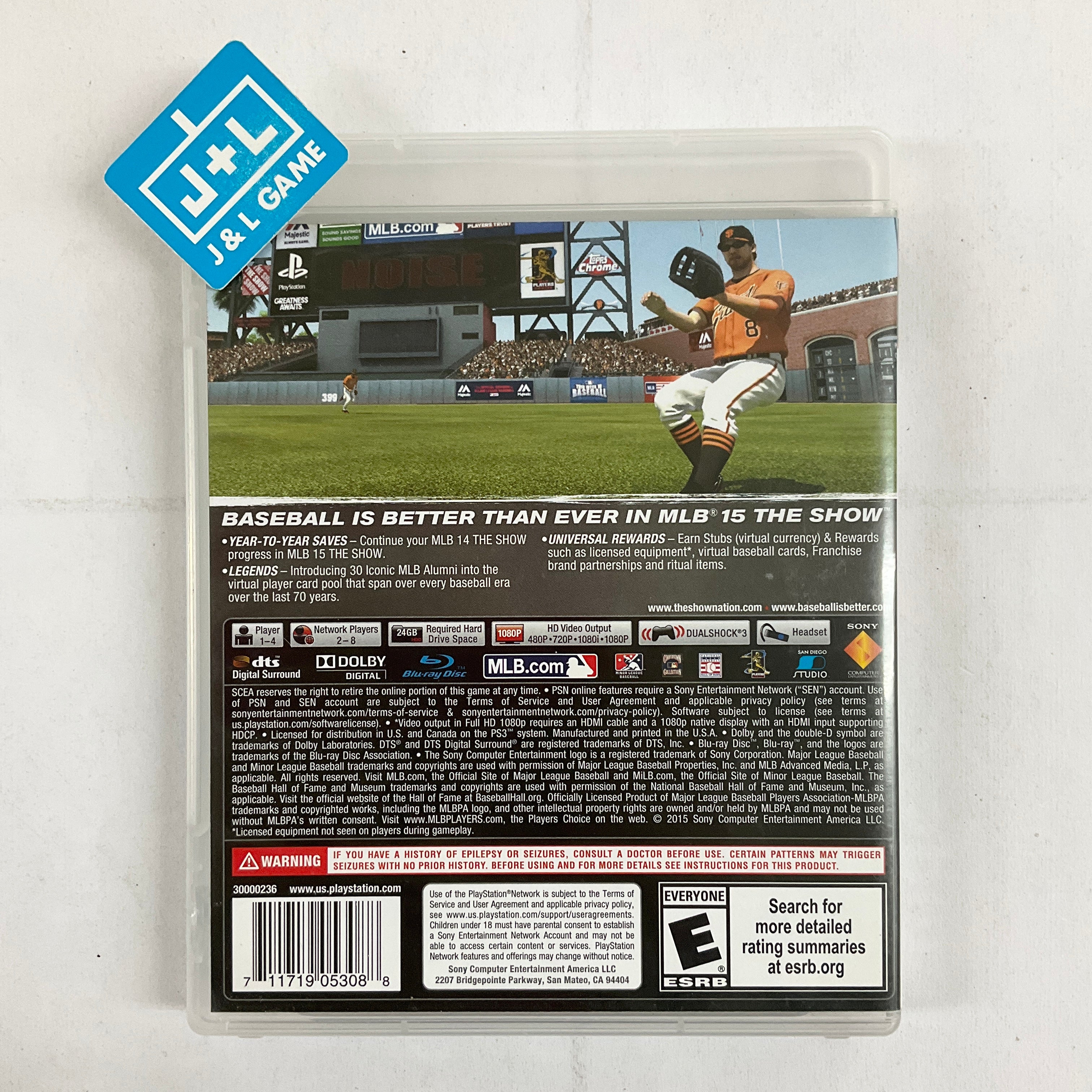 MLB 15: The Show - (PS3) PlayStation 3 [Pre-Owned] Video Games SCEA   