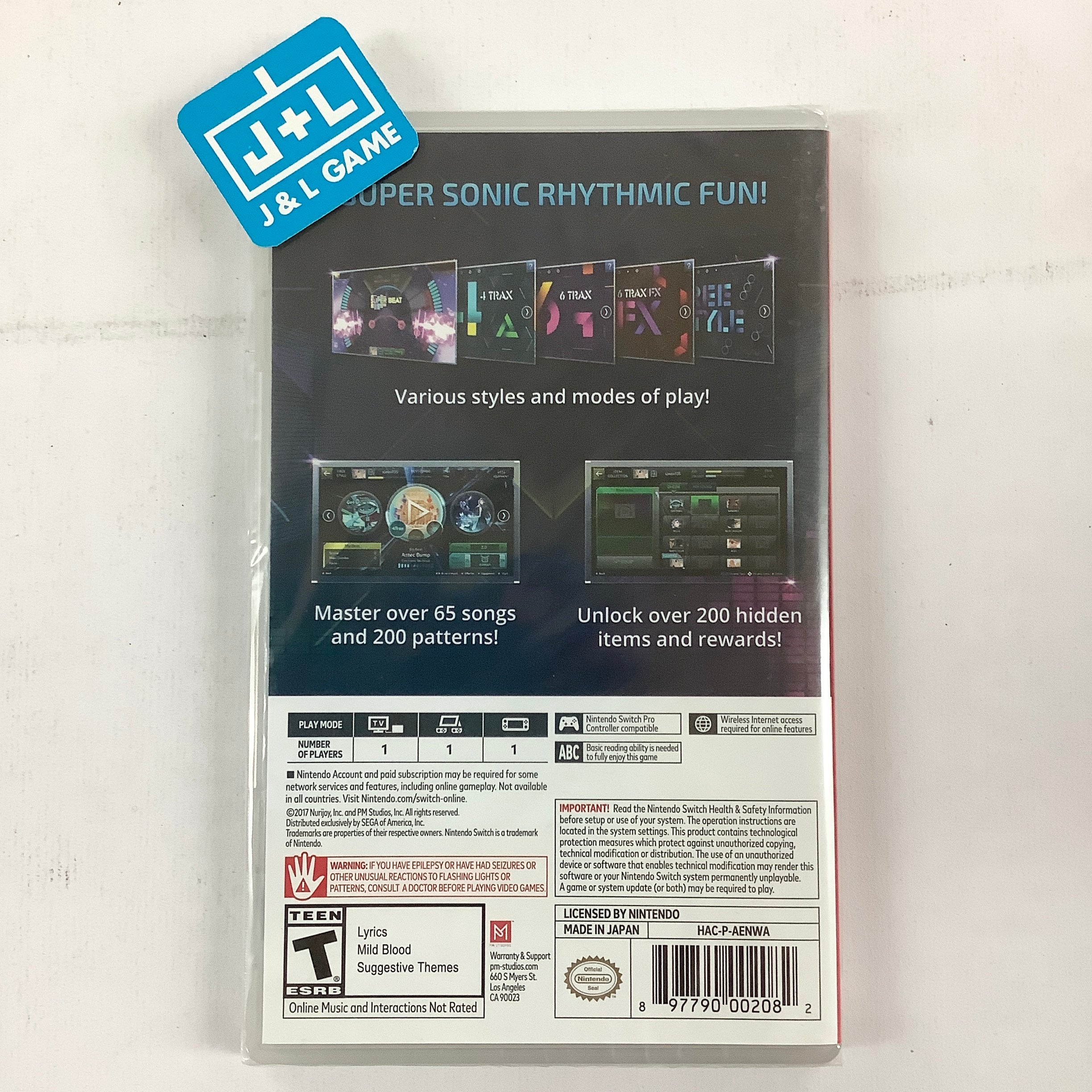 SUPERBEAT: XONiC - (NSW) Nintendo Switch Video Games PM Studios   