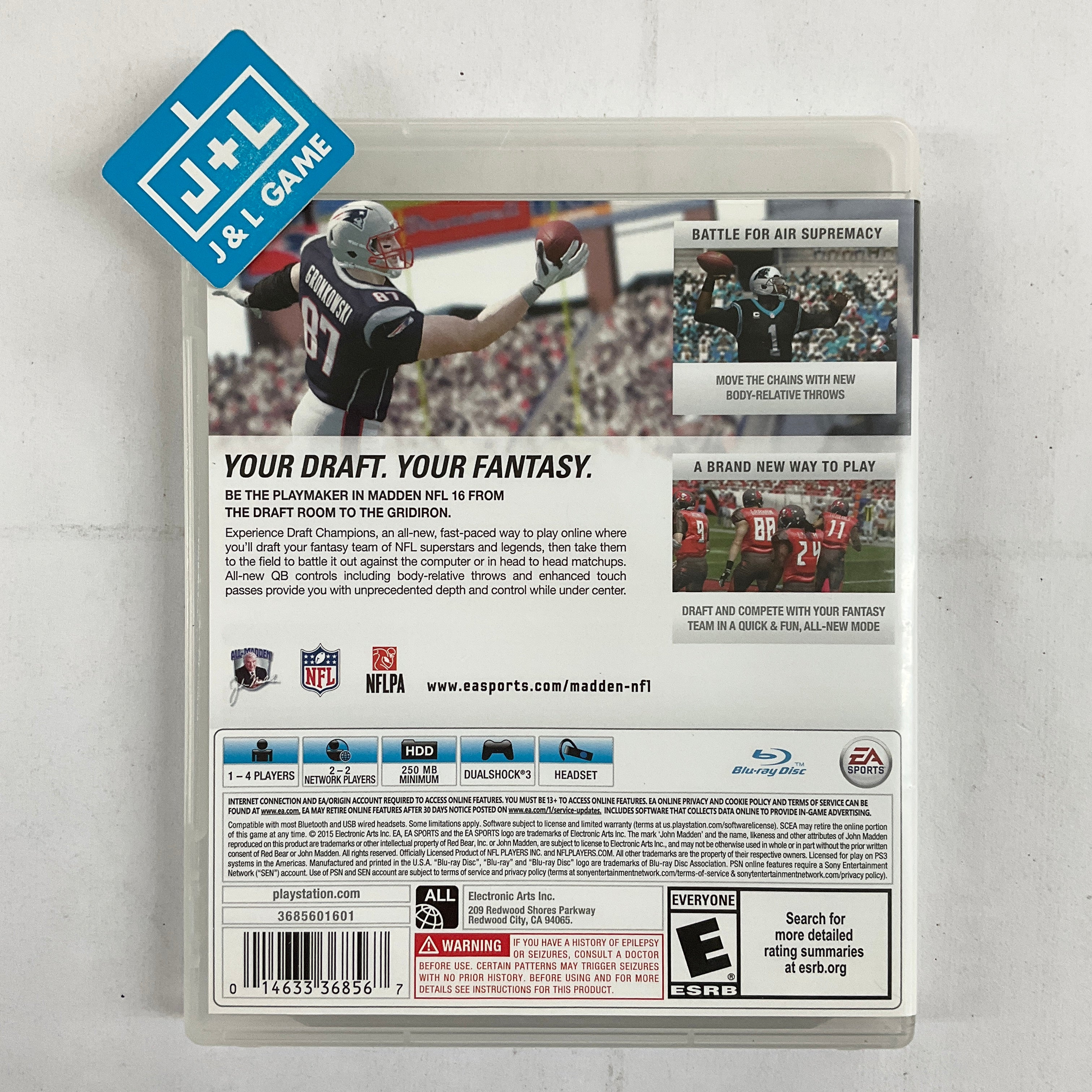Madden NFL 16 - (PS3) PlayStation 3 [Pre-Owned] Video Games EA Sports   