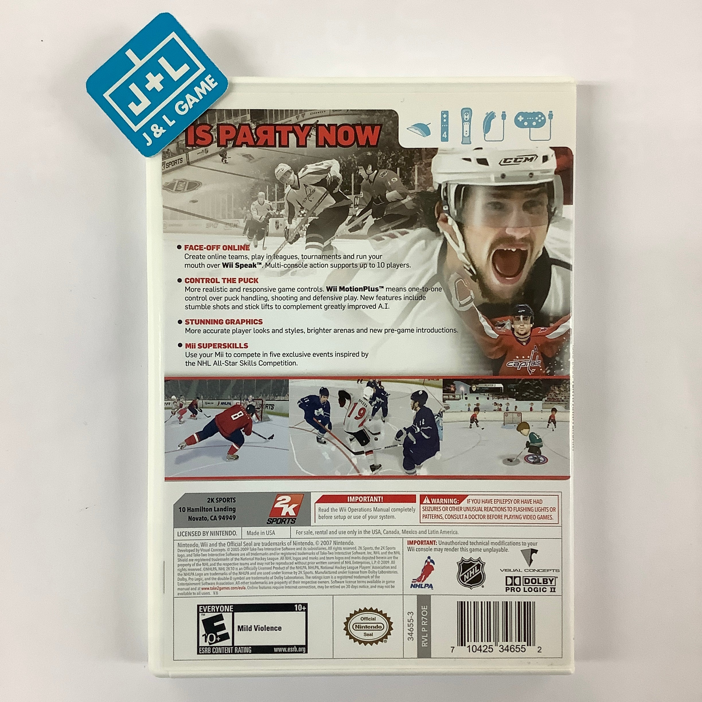 NHL 2K10 - Nintendo Wii [Pre-Owned] Video Games Take-Two Interactive   