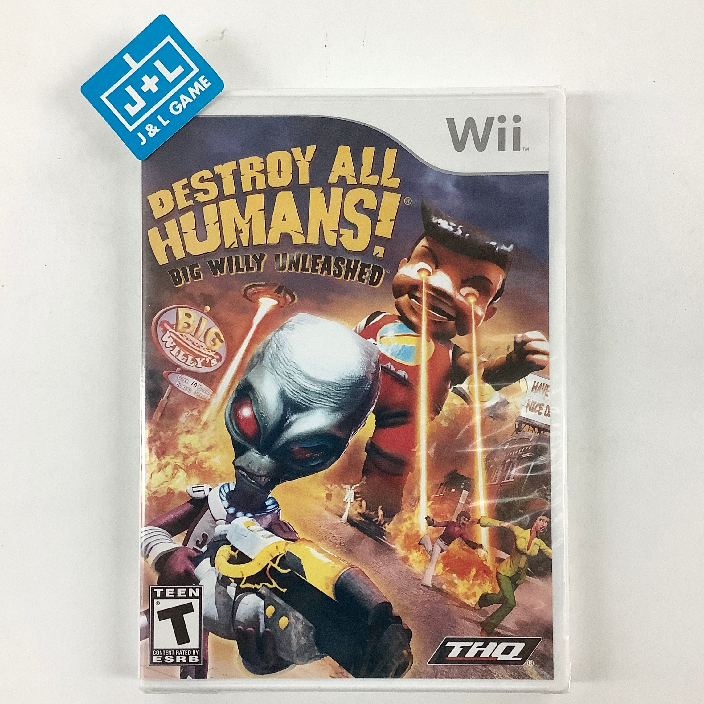 Destroy All Humans! Big Willy Unleashed - Nintendo Wii Video Games THQ   