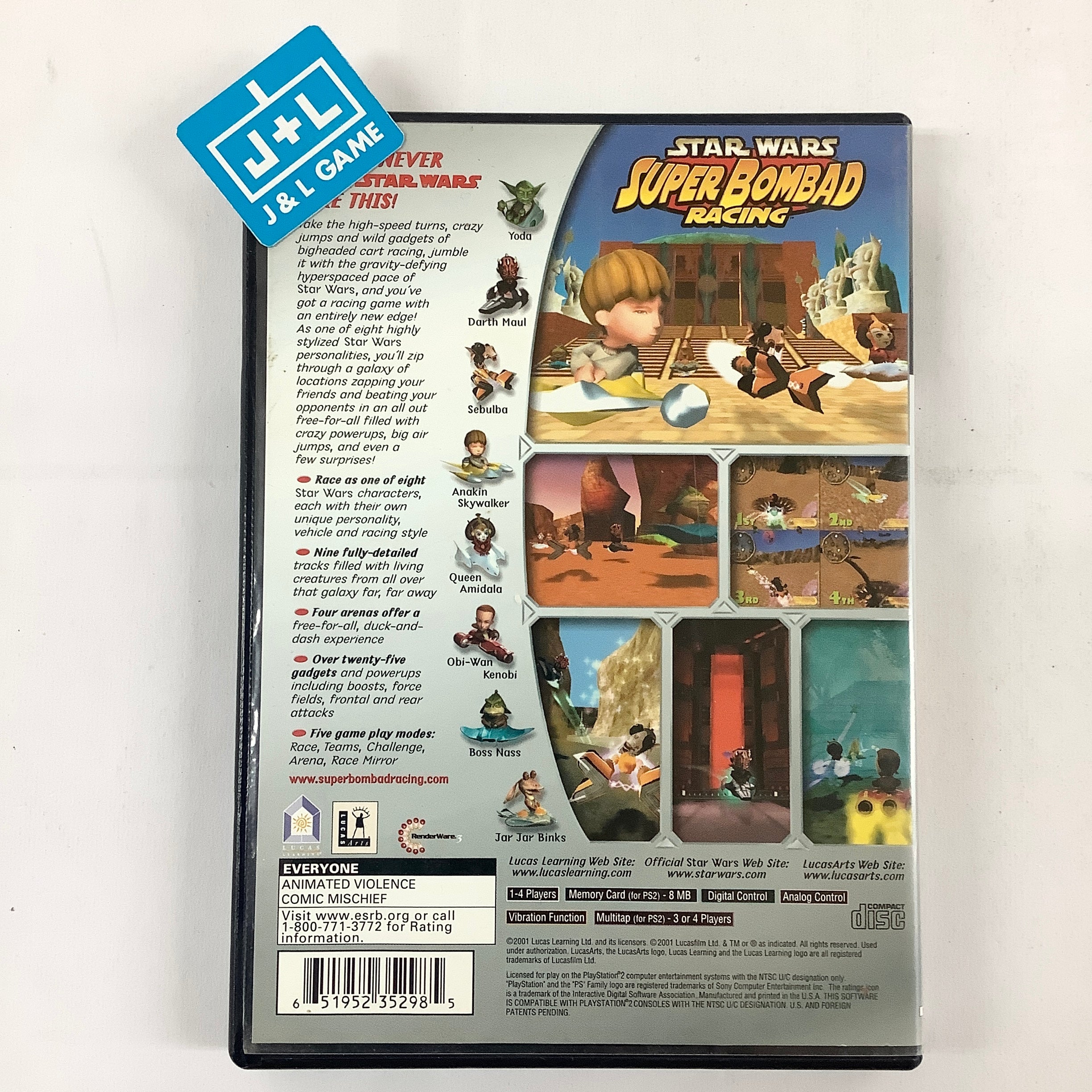 Star Wars: Super Bombad Racing - (PS2) PlayStation 2 [Pre-Owned] Video Games Lucas Learning   