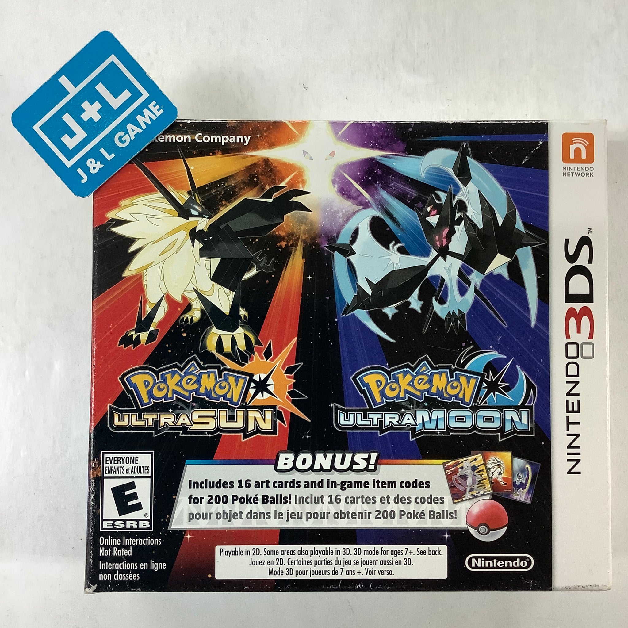 Pokemon Ultra Sun & Pokemon Ultra Moon (Veteran Trainer's Dual Pack) - Nintendo 3DS [Pre-Owned] Video Games Nintendo   
