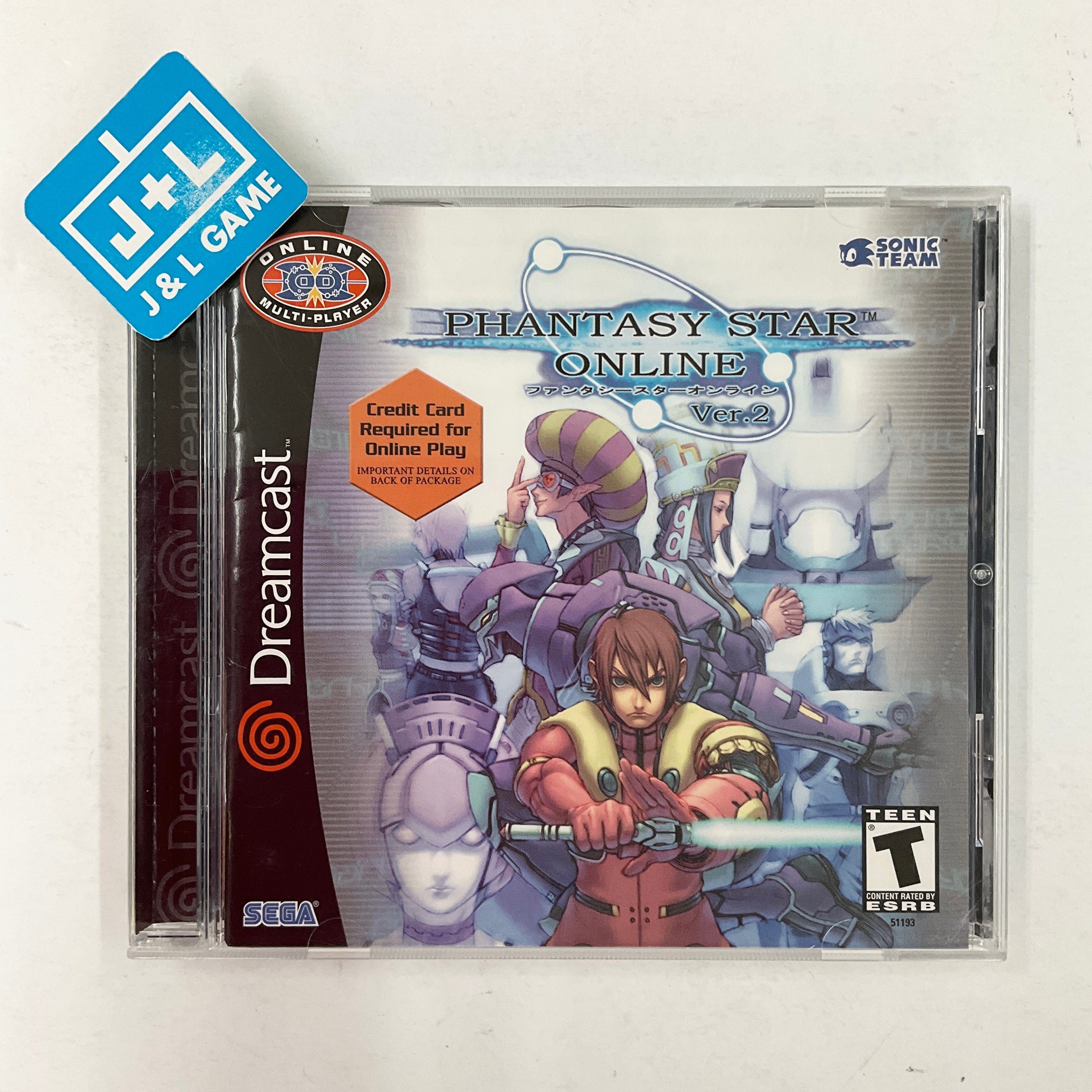 Phantasy Star Online Ver. 2 - (DC) SEGA Dreamcast [Pre-Owned] Video Games Sega   