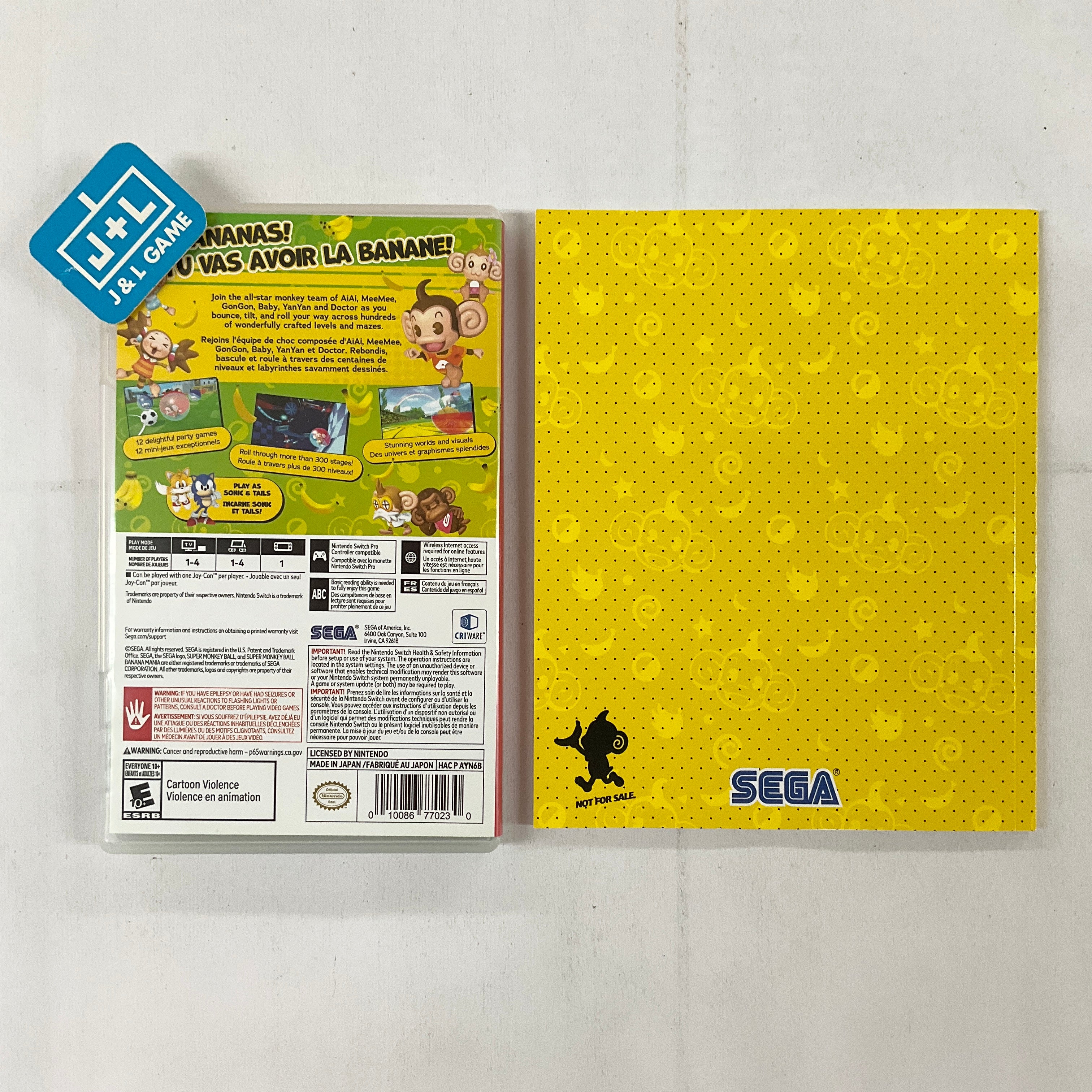 Super Monkey Ball Banana Mania: Anniversary Launch Edition - (NSW) Nintendo Switch [Pre-Owned] Video Games SEGA   