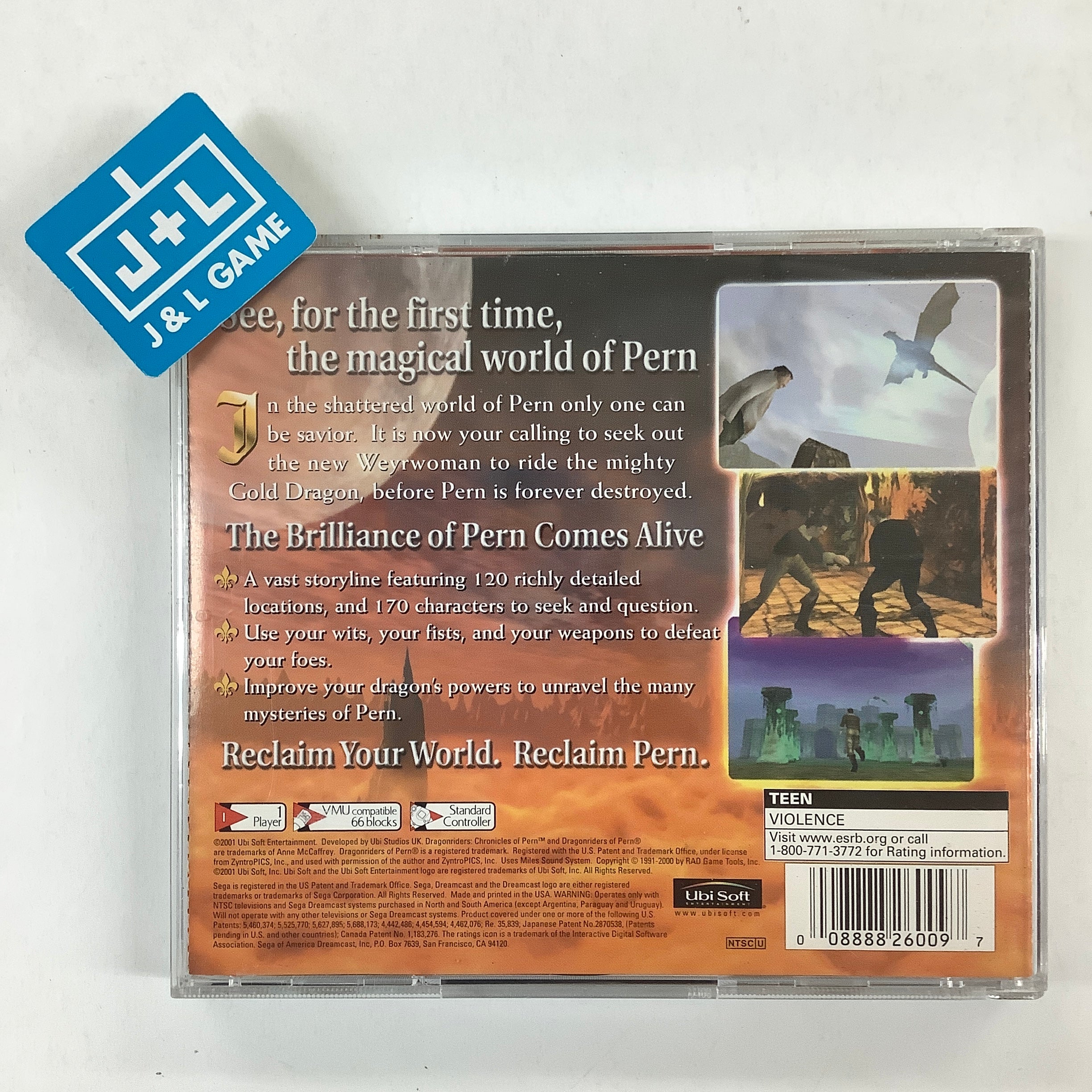 Dragon Riders: Chronicles of Pern - (DC) SEGA Dreamcast [Pre-Owned] Video Games Ubisoft   