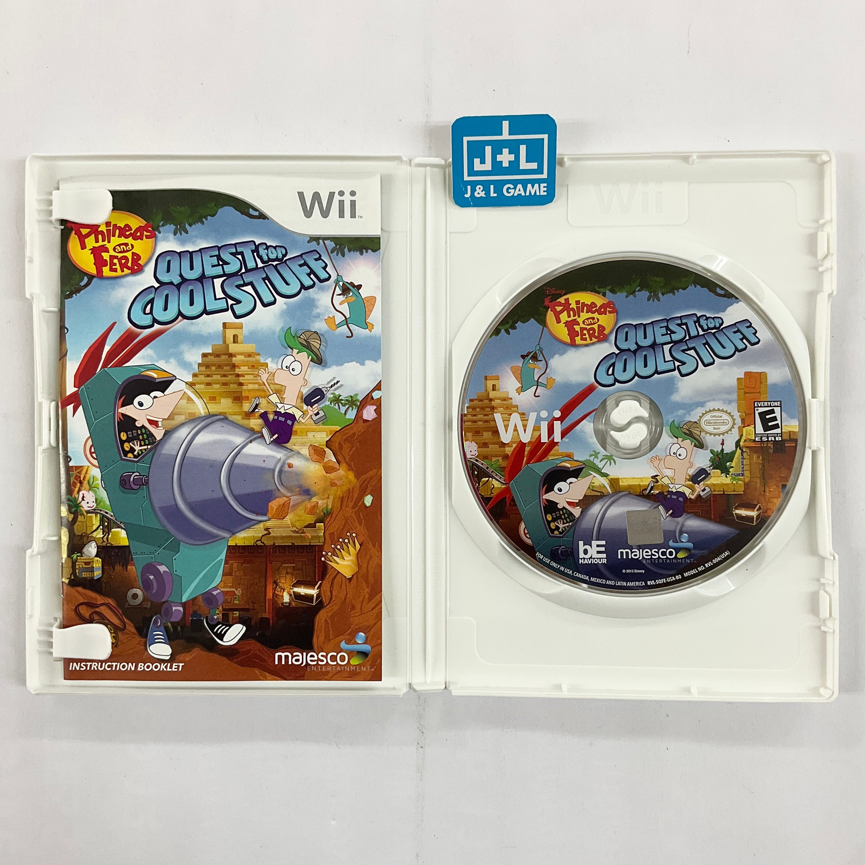 Phineas and Ferb: Quest for Cool Stuff - Nintendo Wii [Pre-Owned] Video Games Majesco   