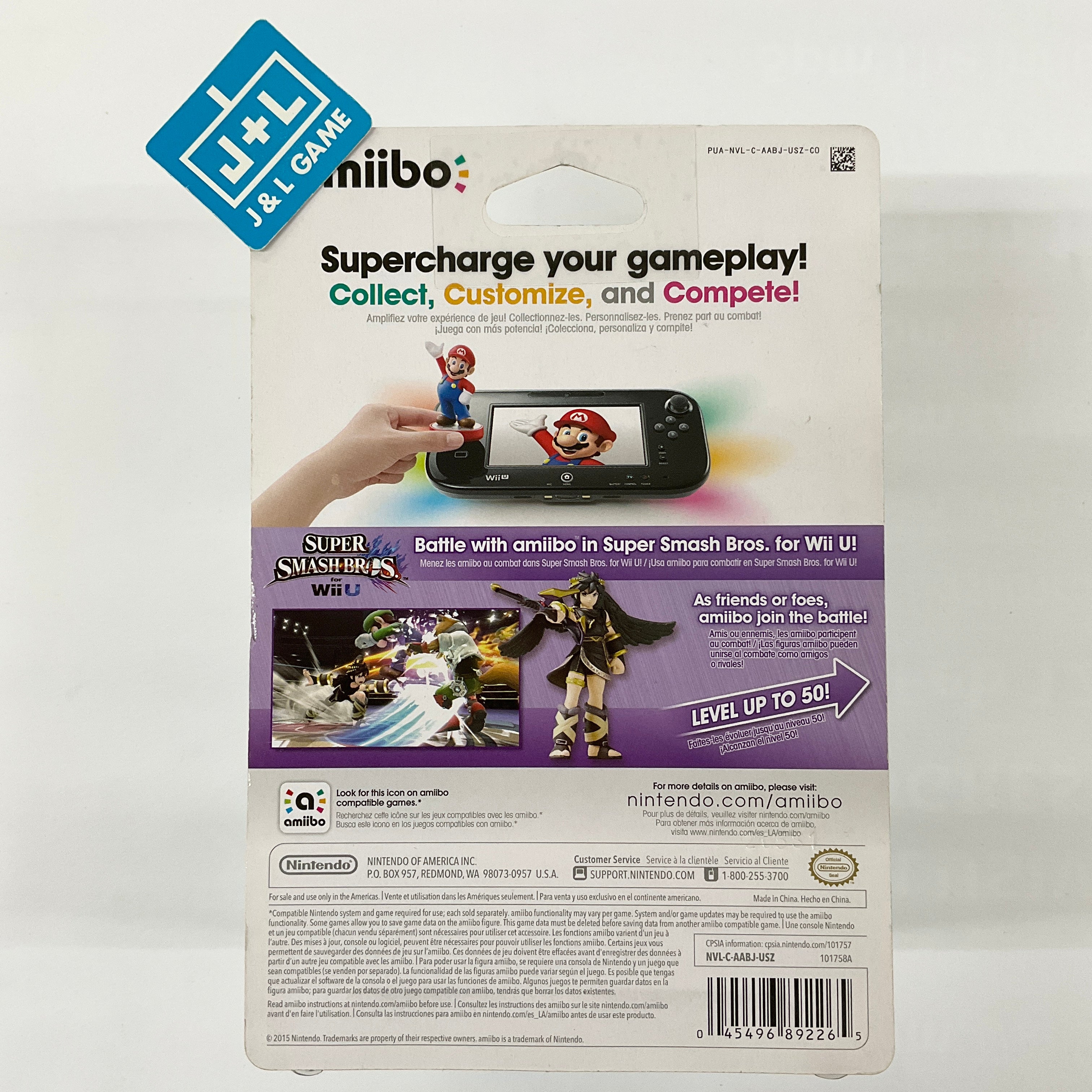 Dark Pit (Super Smash Bros. series) - Nintendo WiiU Amiibo | J&L Game