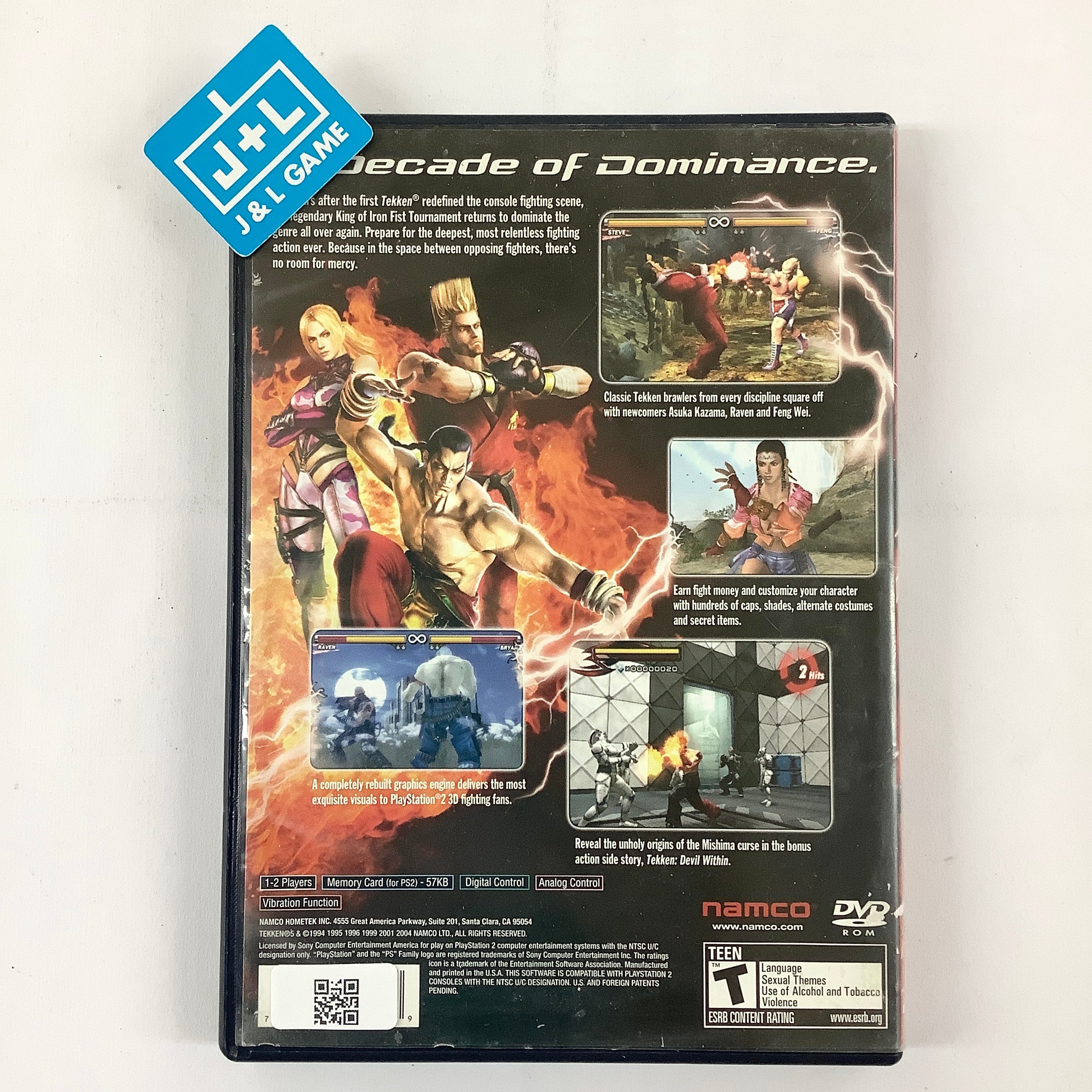 Tekken 5 (Greatest Hits) - (PS2) PlayStation 2 [Pre-Owned] Video Games Namco   