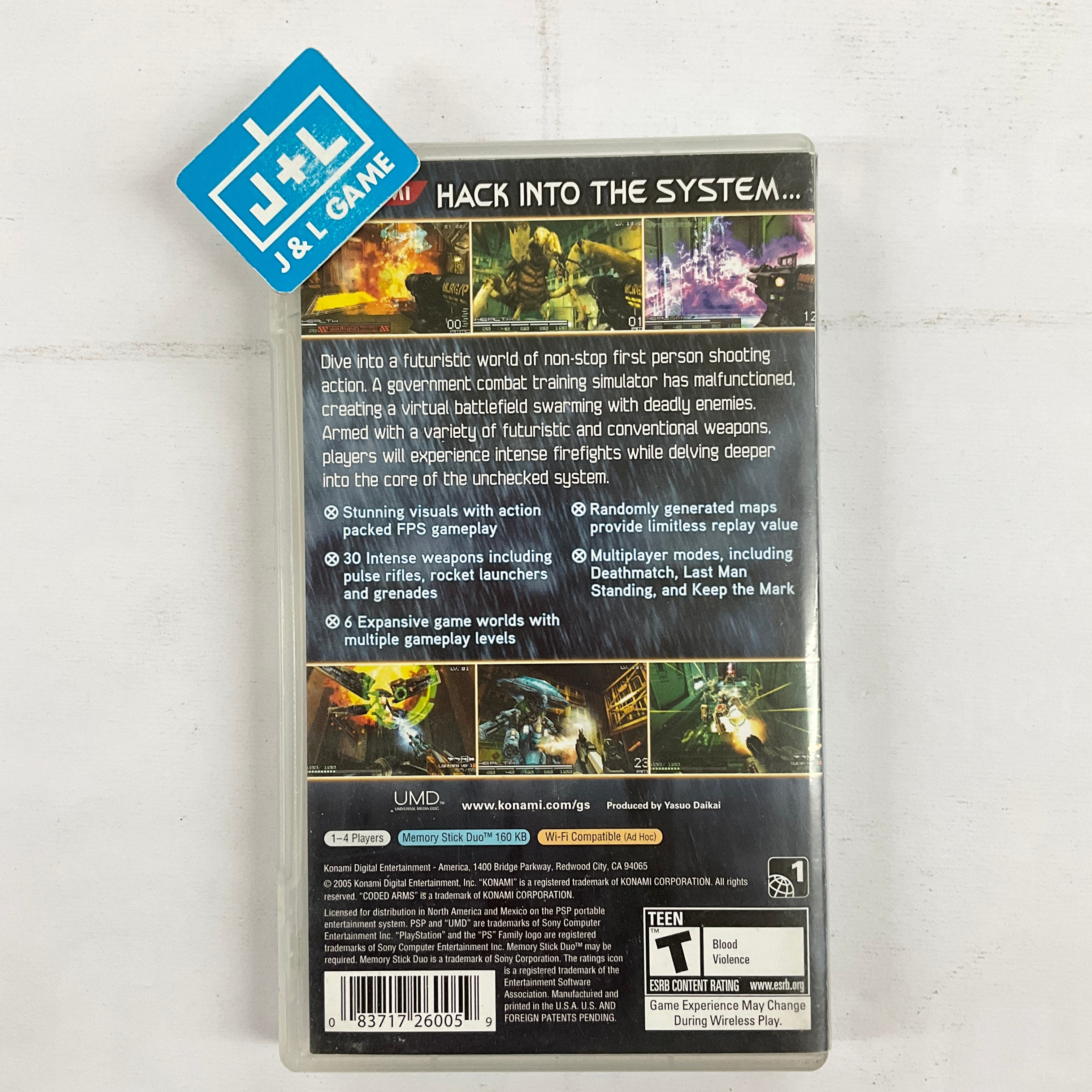 Coded Arms - Sony PSP [Pre-Owned] Video Games Konami   
