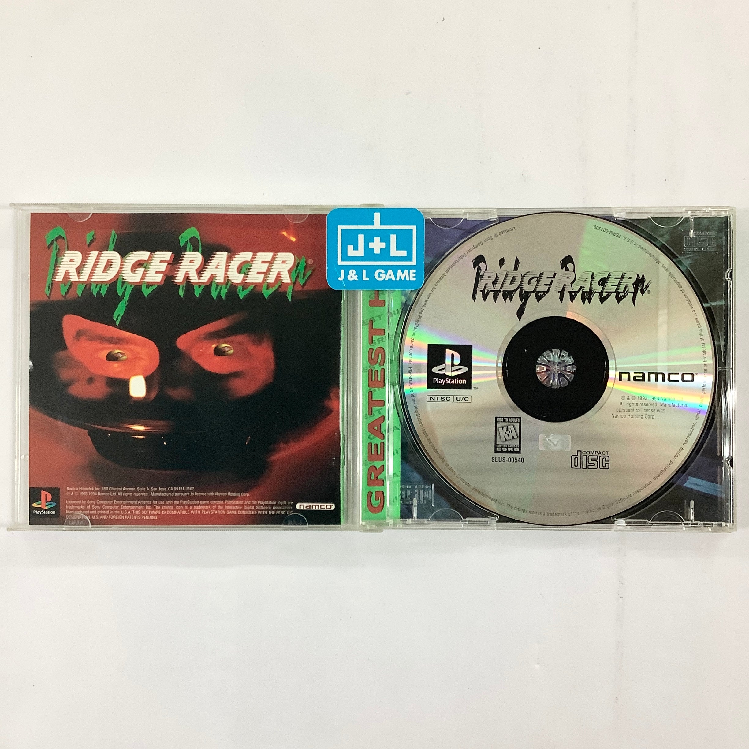 Ridge Racer (Greatest Hits) - (PS1) PlayStation 1 [Pre-Owned] Video Games Namco   