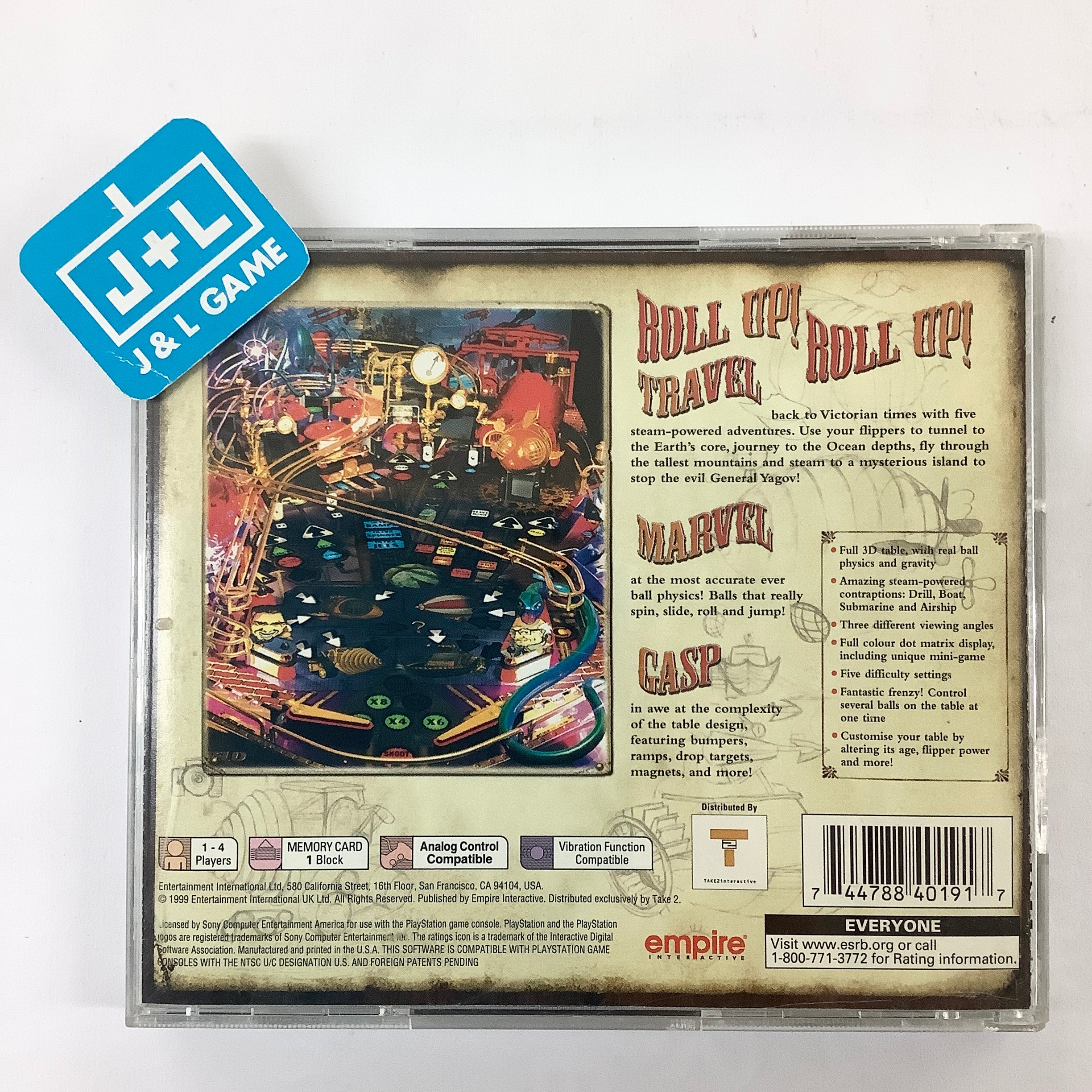 Pro Pinball: Fantastic Journey - (PS1) PlayStation 1 [Pre-Owned] Video Games Take-Two Interactive   