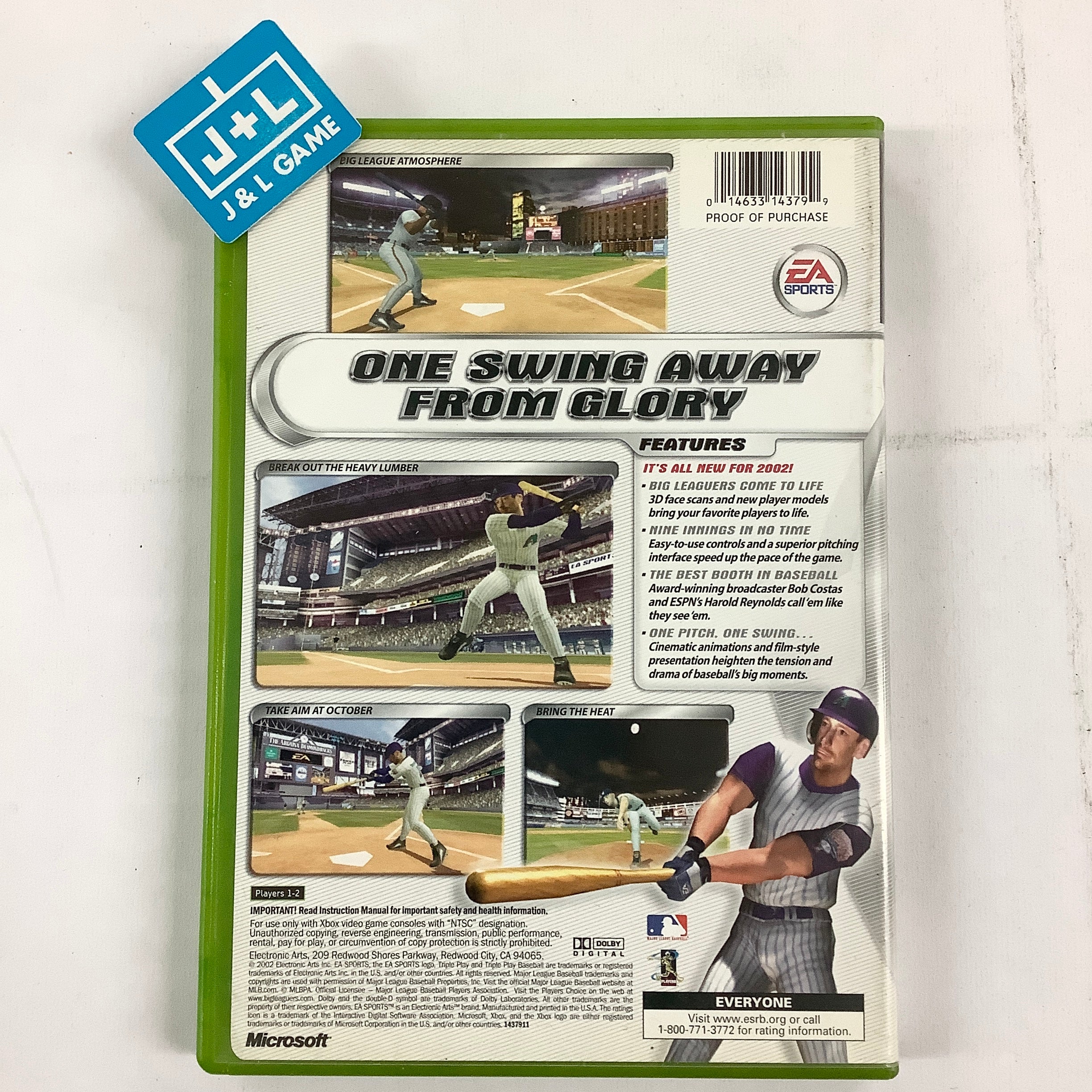 Triple Play 2002 - (XB) Xbox [Pre-Owned] Video Games Electronic Arts   