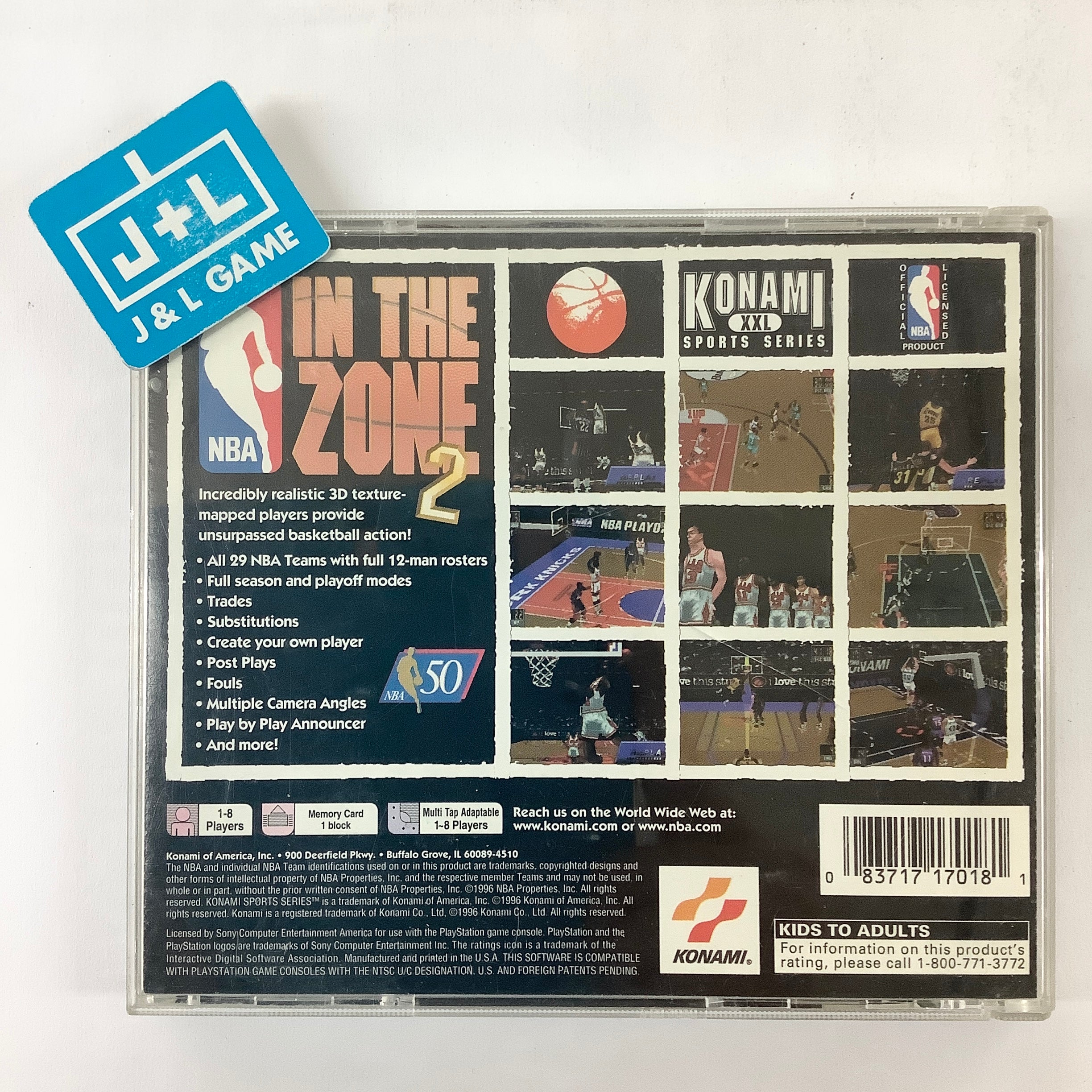 NBA In The Zone 2 - (PS1) PlayStation 1 [Pre-Owned] Video Games Konami   