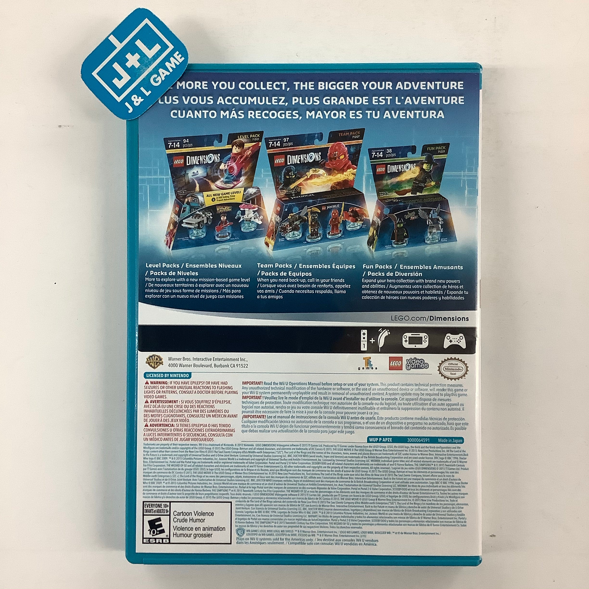 LEGO Dimensions ( Game Only ) - Nintendo Wii U [Pre-Owned] Video Games Warner Bros. Interactive Entertainment   