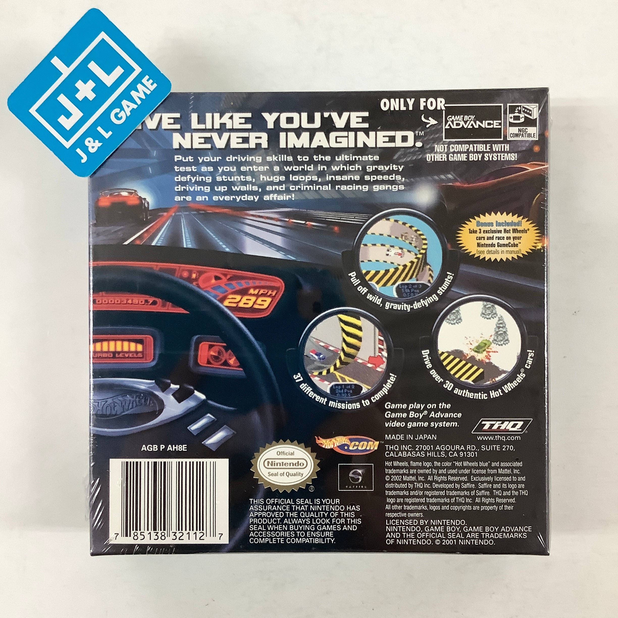 Hot Wheels: Velocity X - (GBA) Game Boy Advance Video Games THQ   