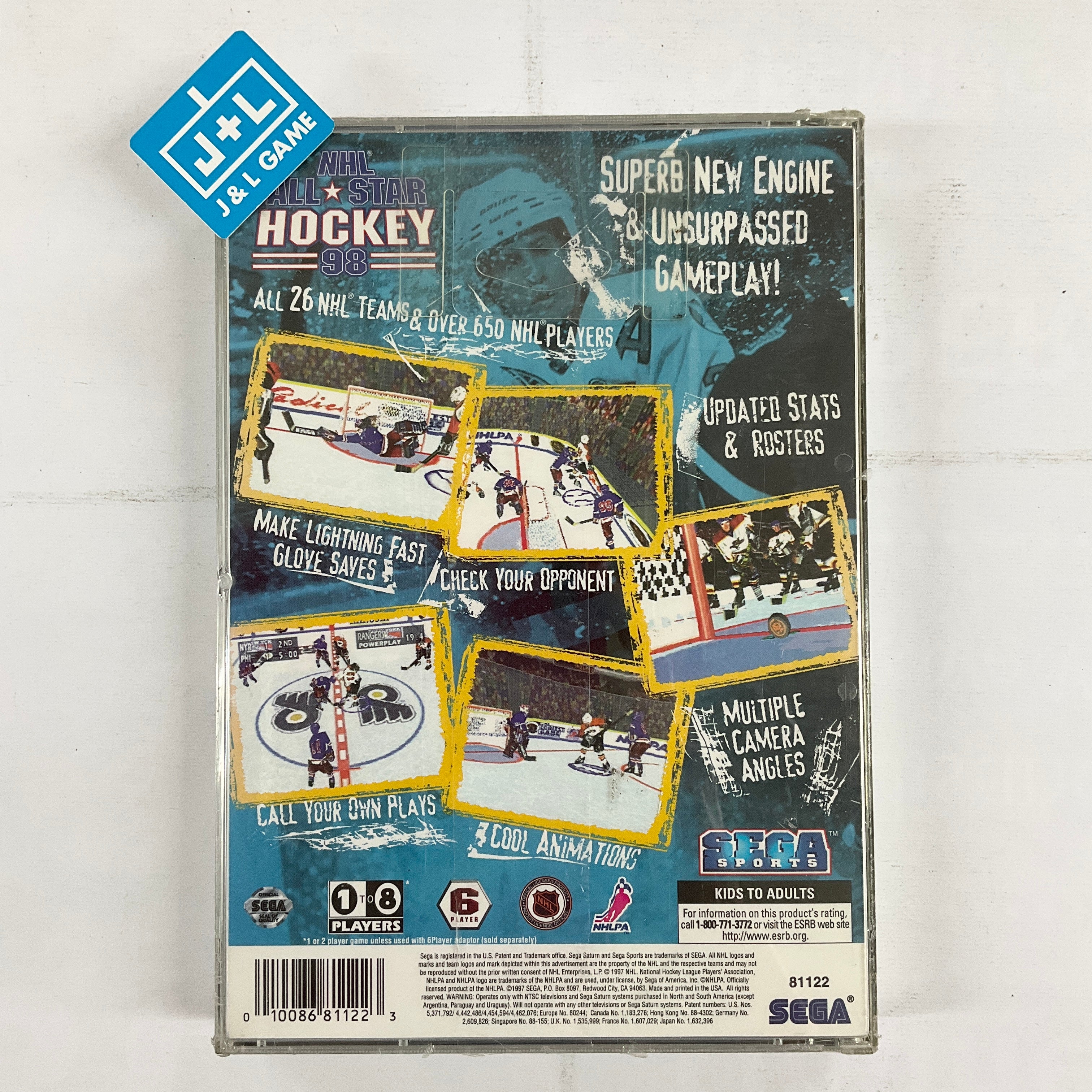 NHL All-Star Hockey 98 - (SS) SEGA Saturn Video Games Sega   