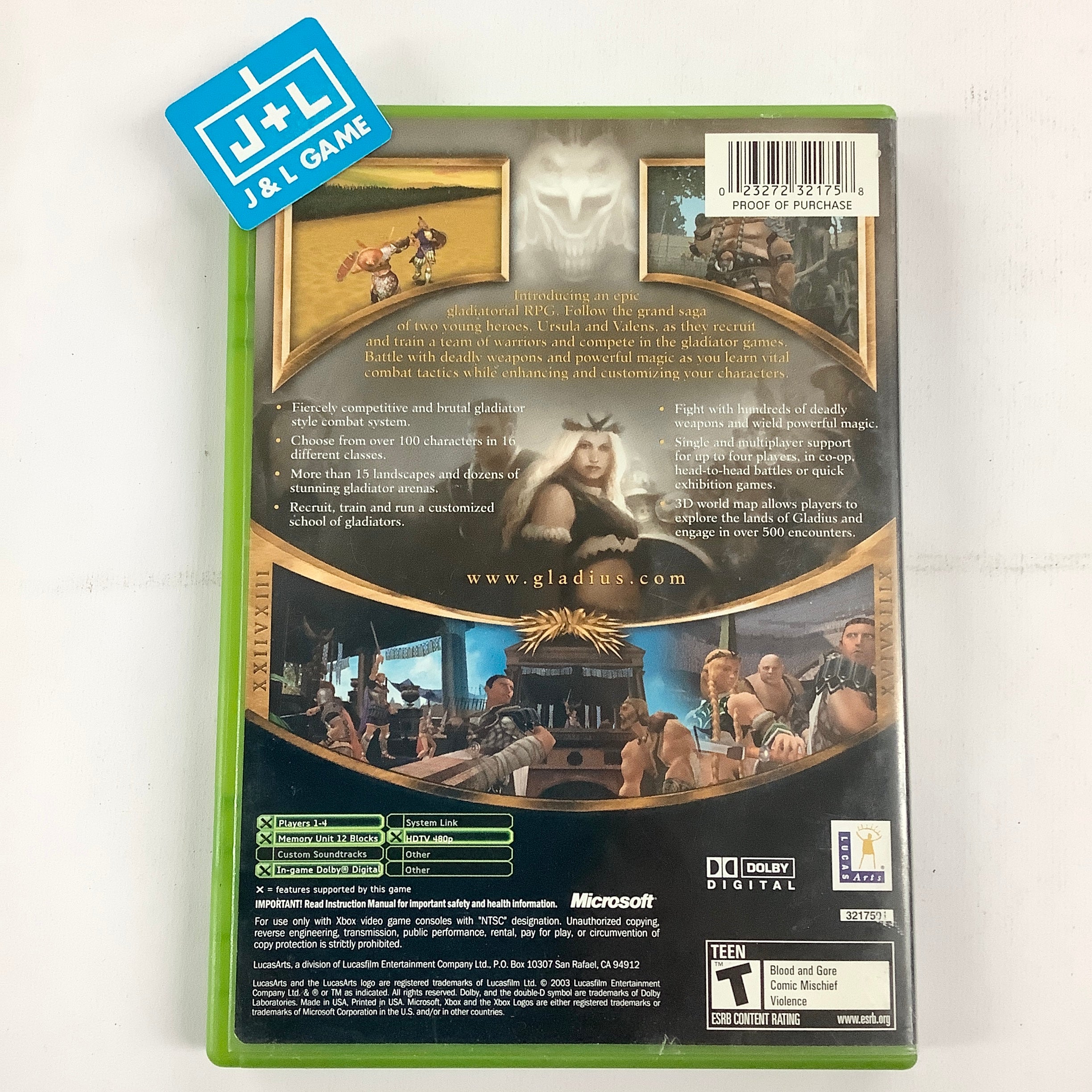 Gladius - (XB) Xbox [Pre-Owned] Video Games LucasArts   