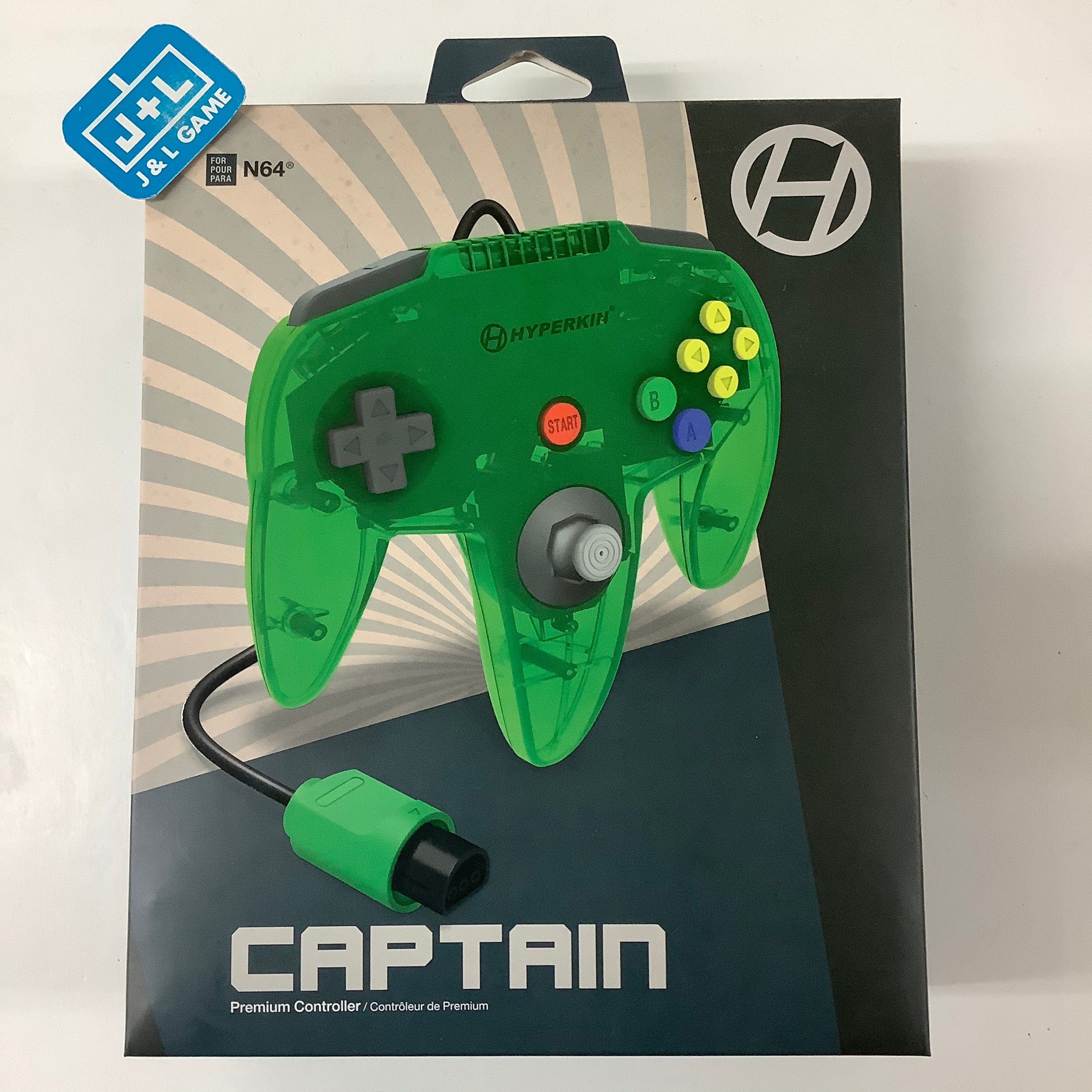 Hyperkin Captain Premium Controller (Lime Green) - (N64) Nintendo 64 Accessories Hyperkin   