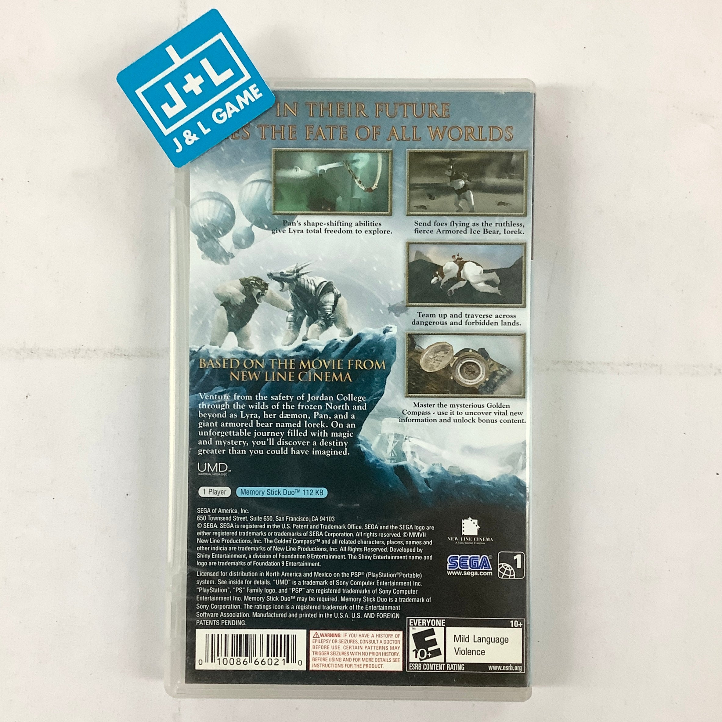 The Golden Compass - Sony PSP [Pre-Owned] Video Games SEGA   